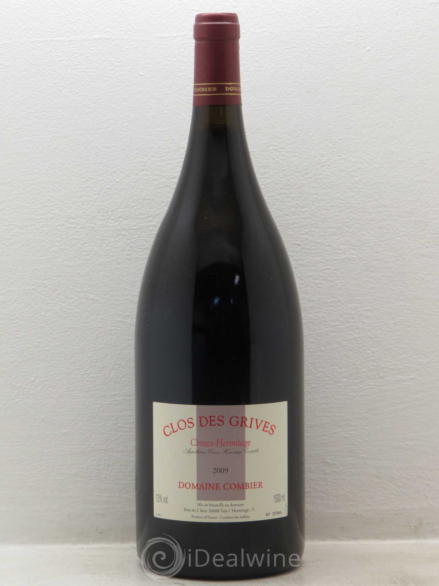 Crozes-Hermitage Clos des Grives Combier 2009 - Lot de 1 magnum - 0