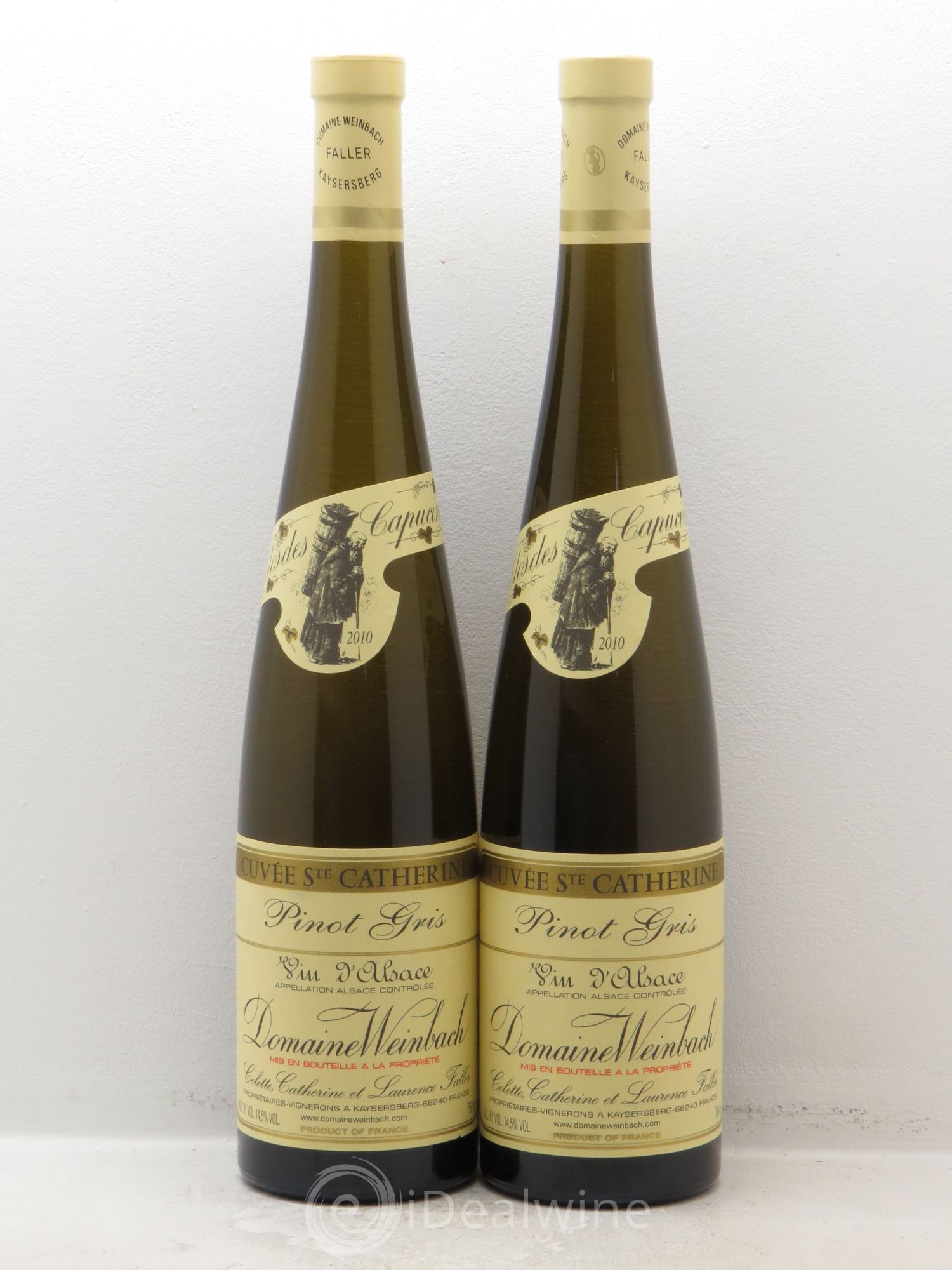Alsace Pinot Gris Cuvée Sainte Catherine Weinbach (Domaine) 2010 - Lot de 2 bouteilles - 0