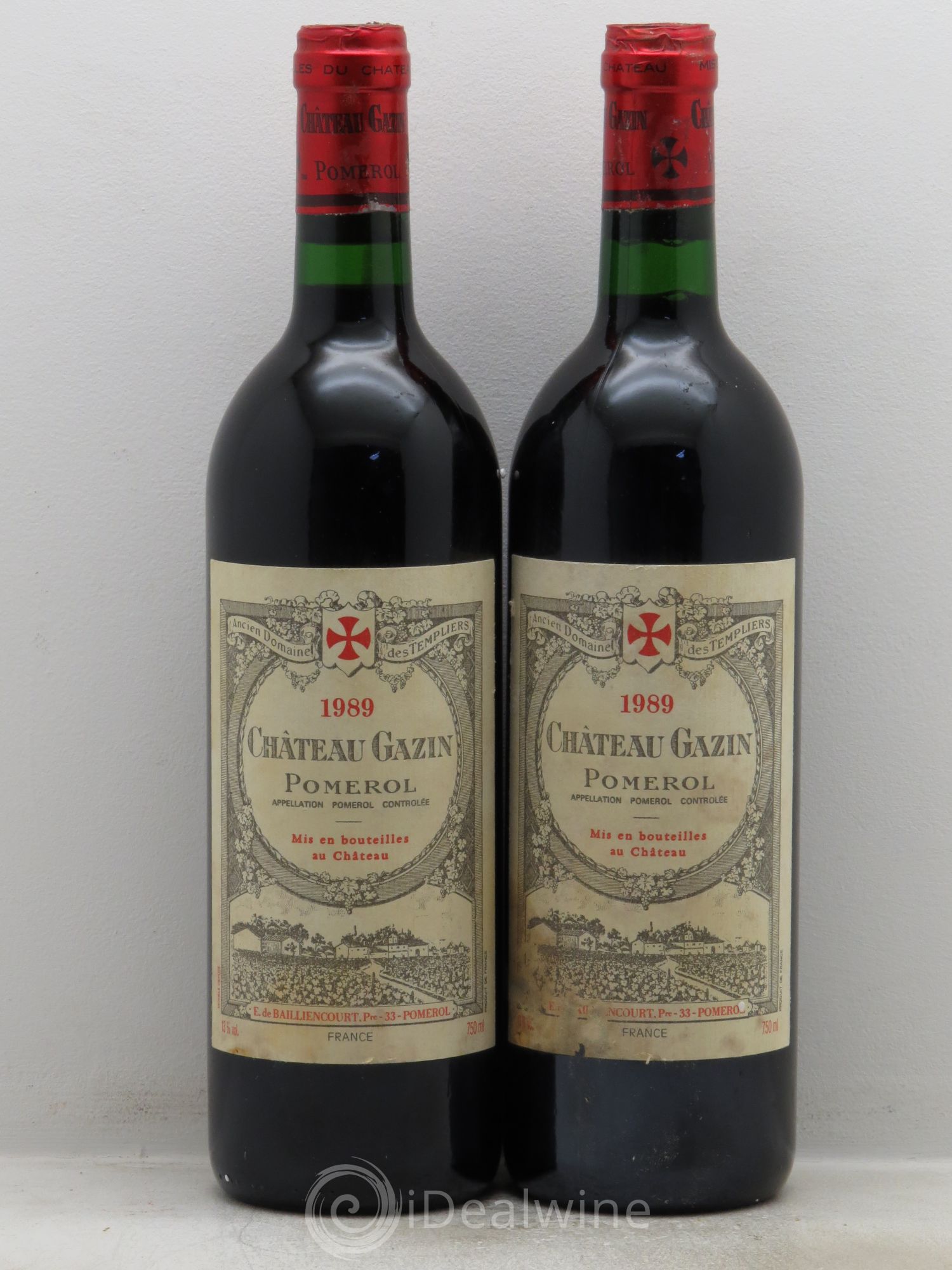 Château Gazin 1989 - Lot de 2 bouteilles - 0