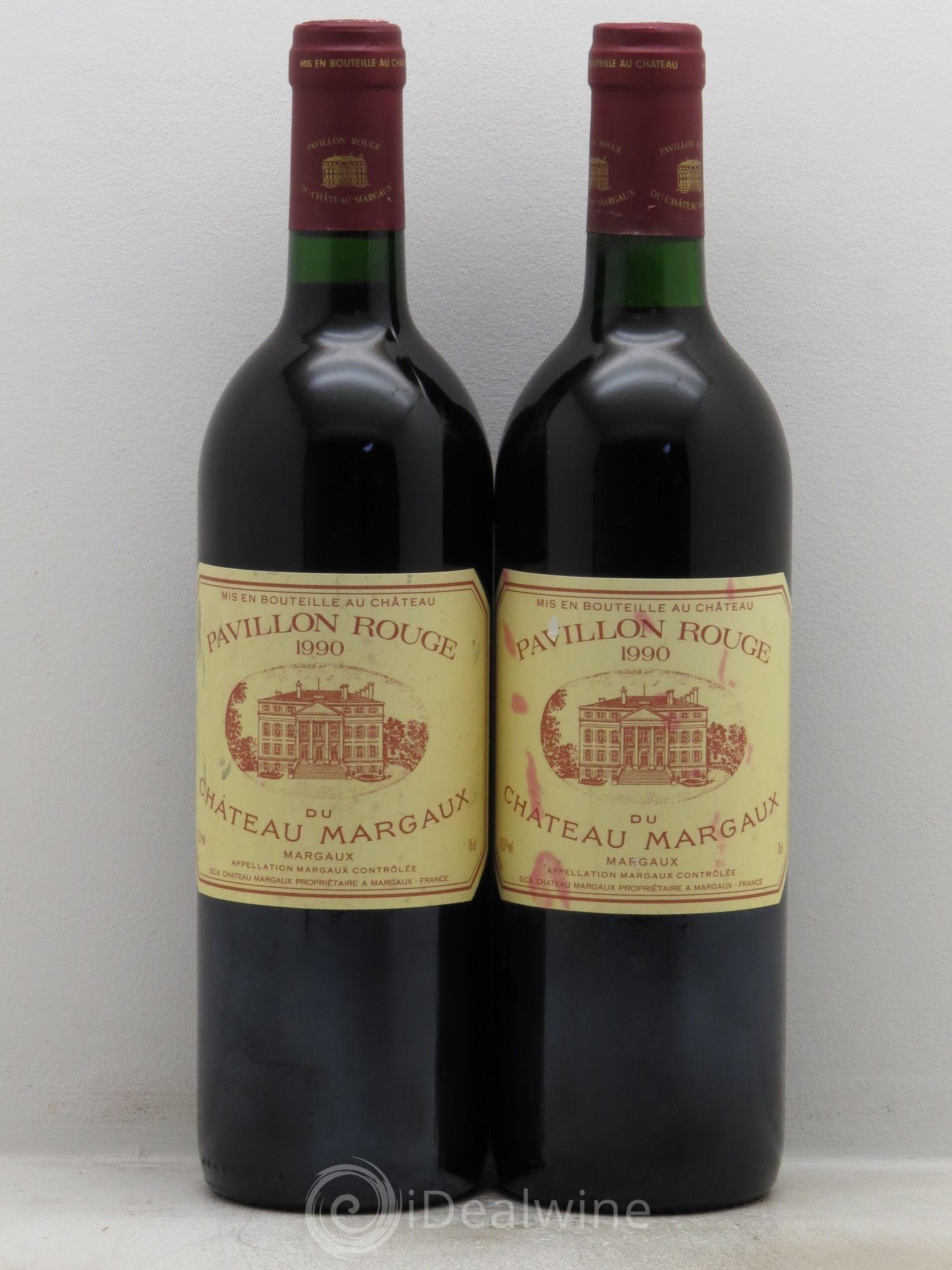 Pavillon Rouge du Château Margaux Second Vin 1990 - Lot de 2 bouteilles - 0