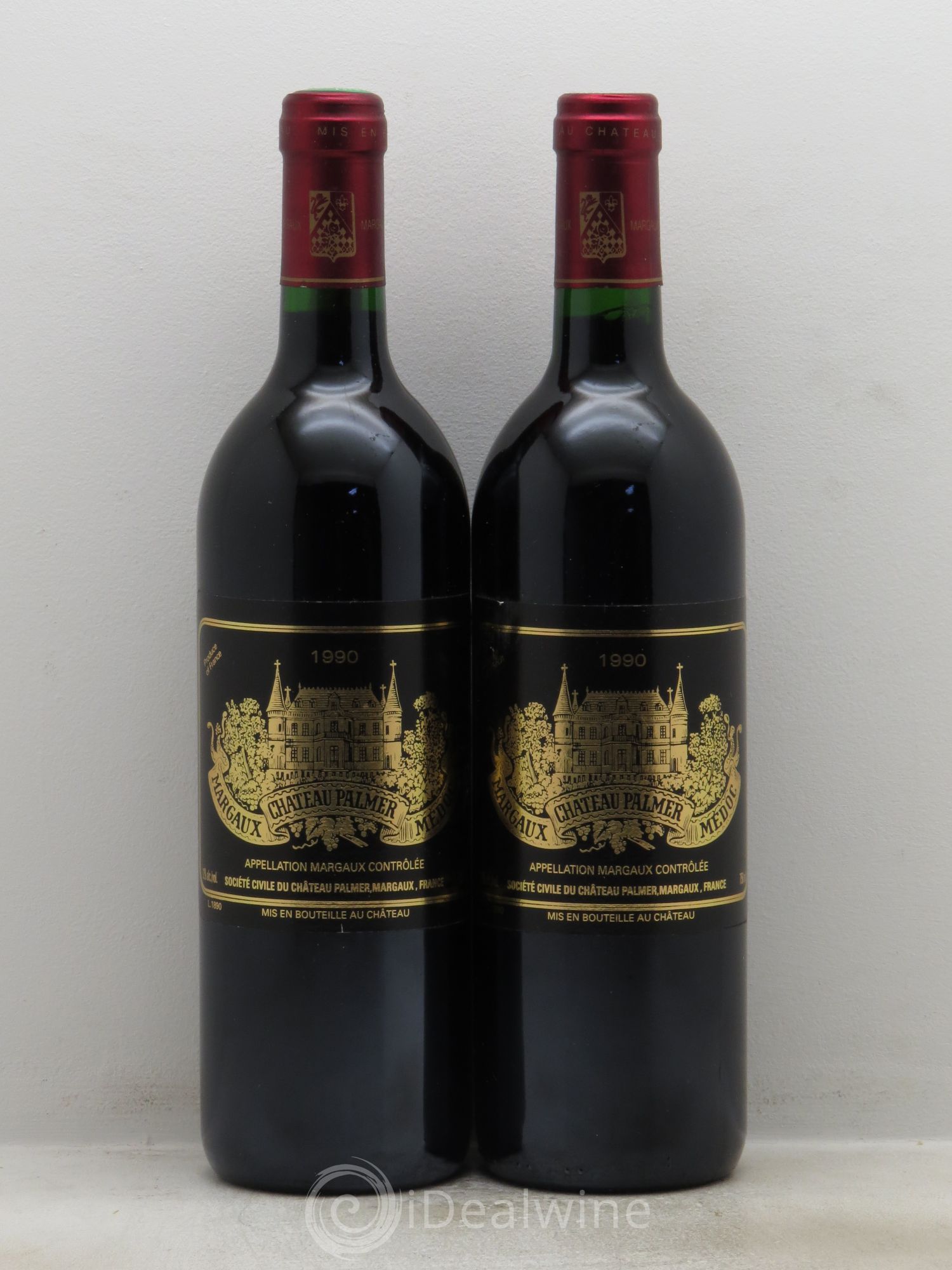 Château Palmer 3ème Grand Cru Classé 1990 - Lot de 2 bouteilles - 0