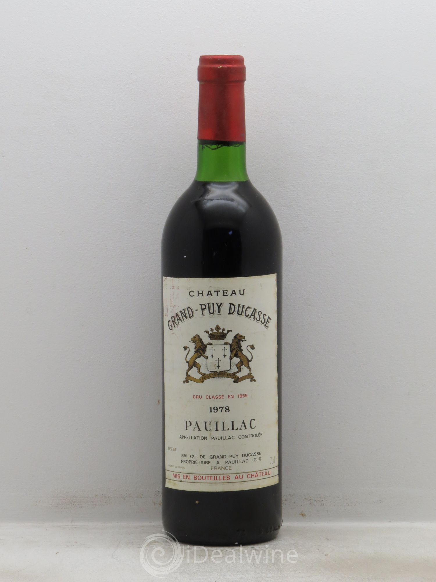Château Grand Puy Ducasse 5ème Grand Cru Classé 1978 - Lot de 1 bouteille - 0