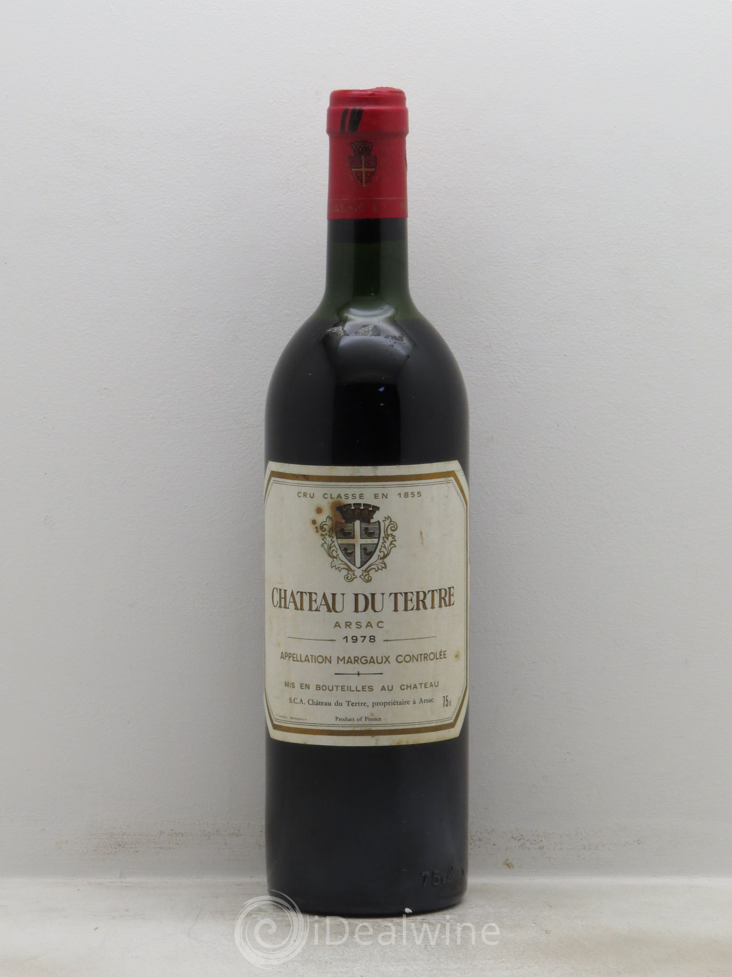 Château du Tertre 5ème Grand Cru Classé 1978 - Lot de 1 bouteille - 0