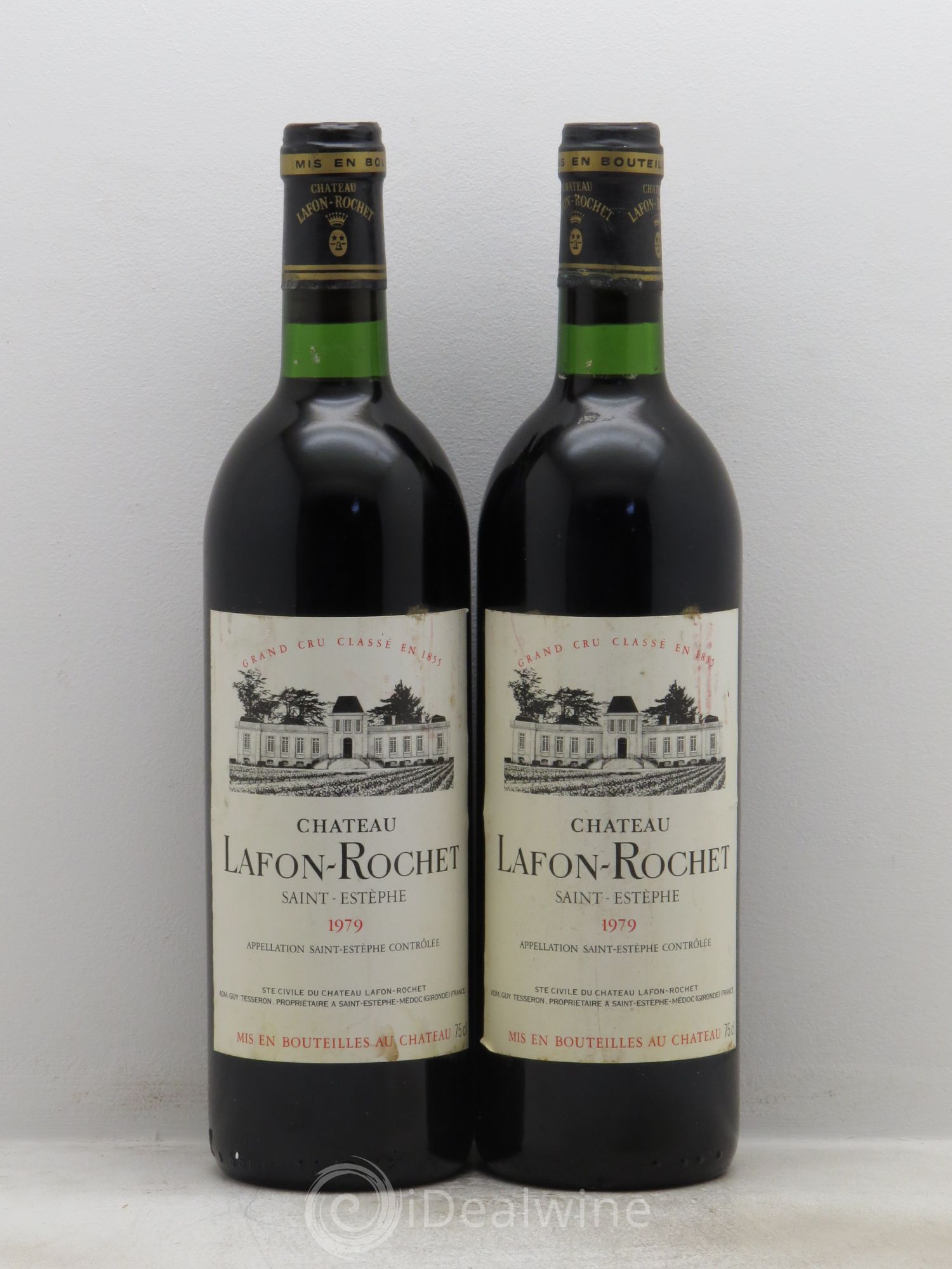 Château Lafon Rochet 4ème Grand Cru Classé 1979 - Lot de 2 bouteilles - 0