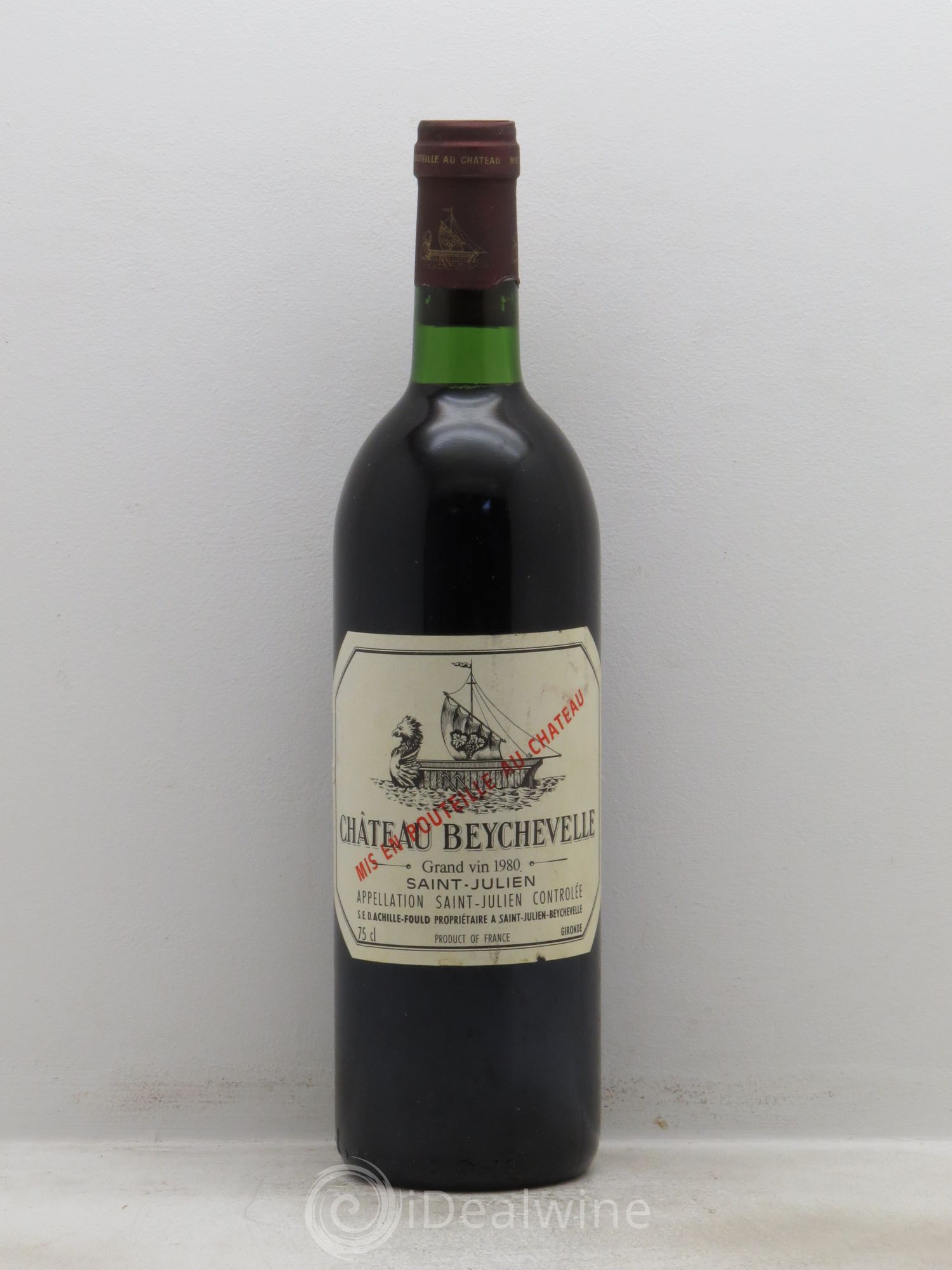 Château Beychevelle 4ème Grand Cru Classé 1980 - Lot de 1 bouteille - 0
