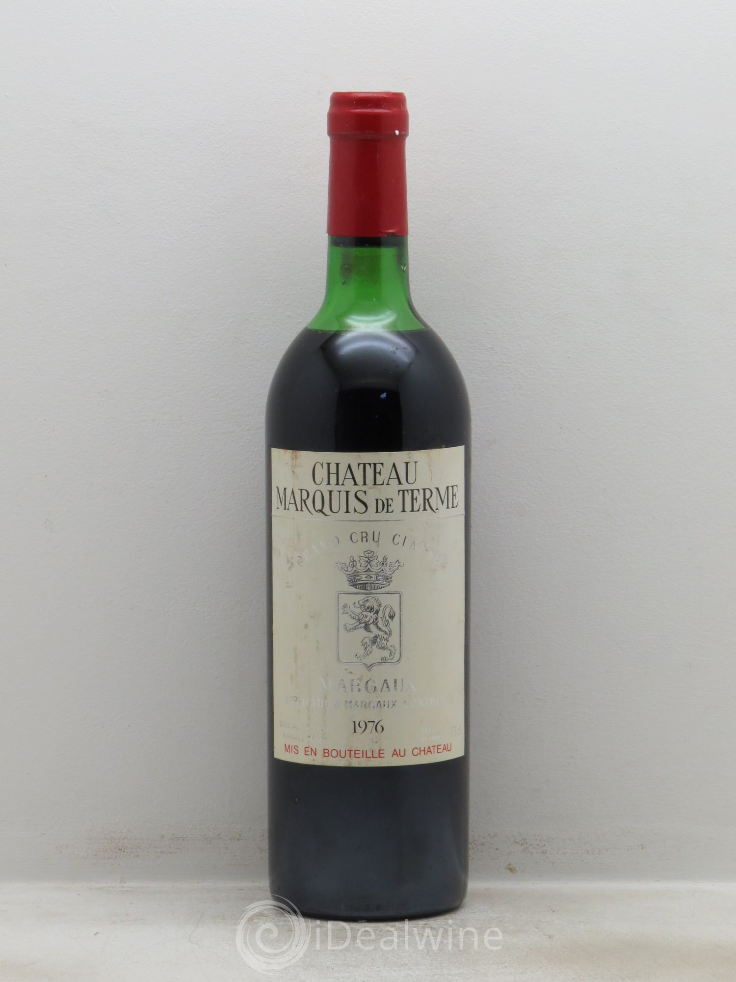 Château Marquis de Terme 4ème Grand Cru Classé 1976 - Lot de 1 bouteille - 0