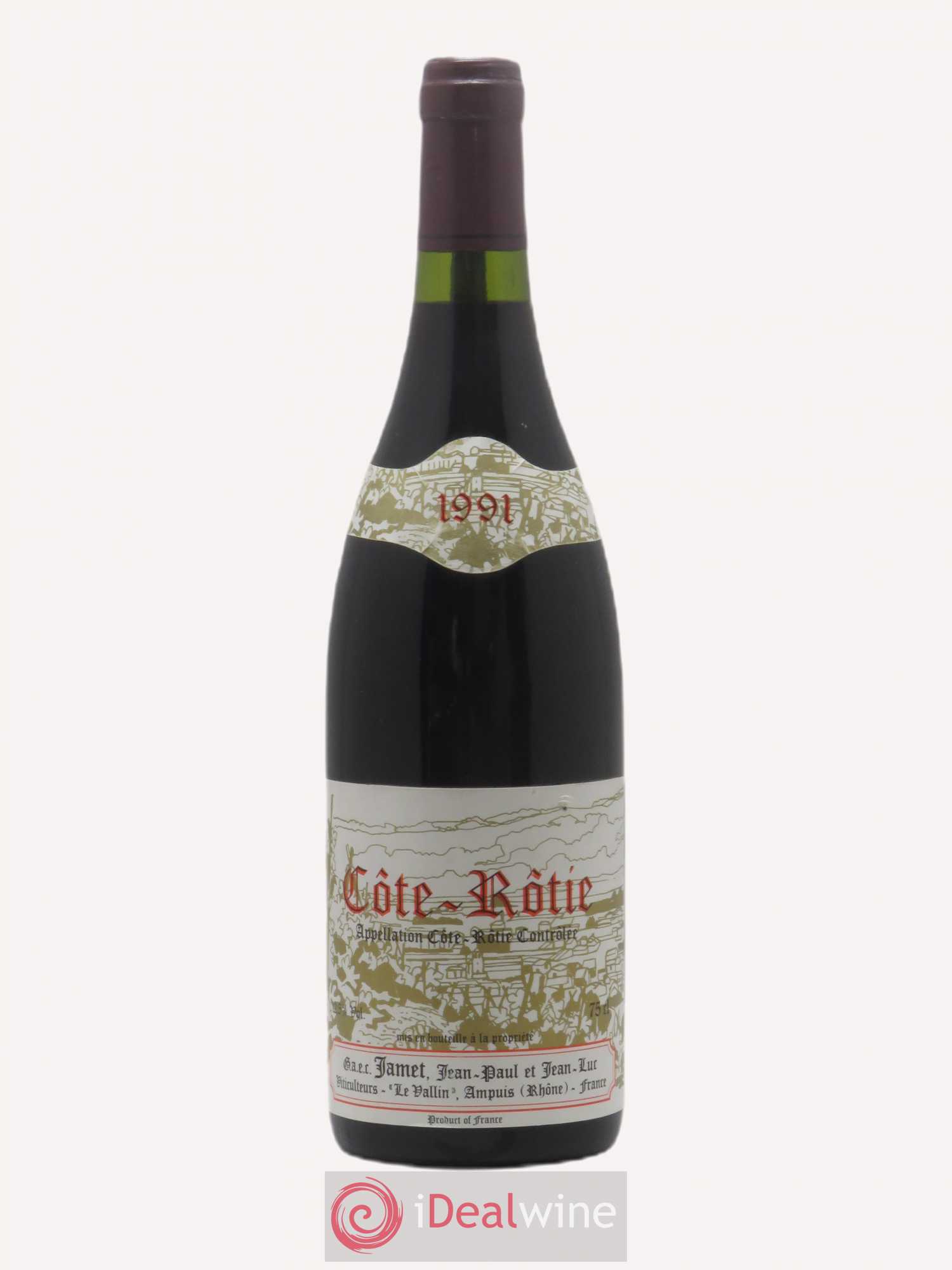 Côte-Rôtie Jamet (Domaine) 1991 - Lot de 1 bouteille - 0