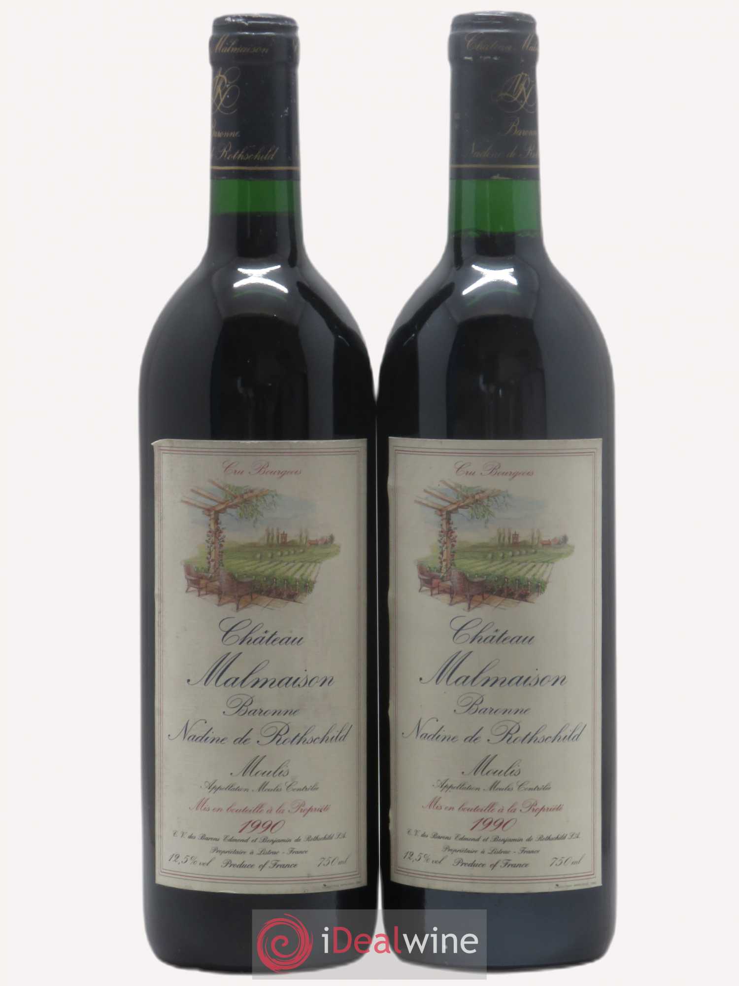 Château Moulis Château Malmaison 1990 - Posten von 2 Flaschen - 0