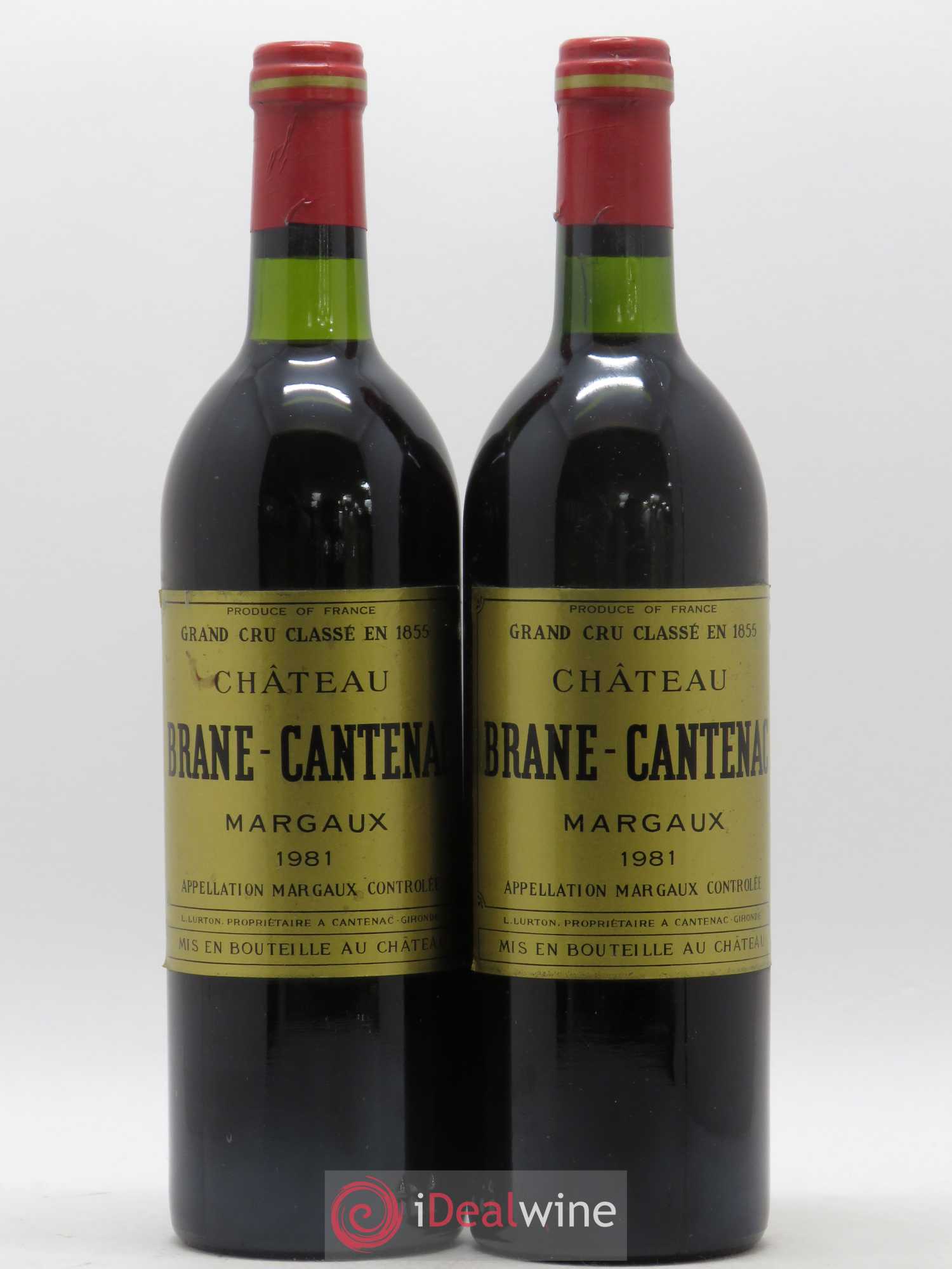 Château Brane Cantenac 2ème Grand Cru Classé 1981 - Lot de 2 bouteilles - 0