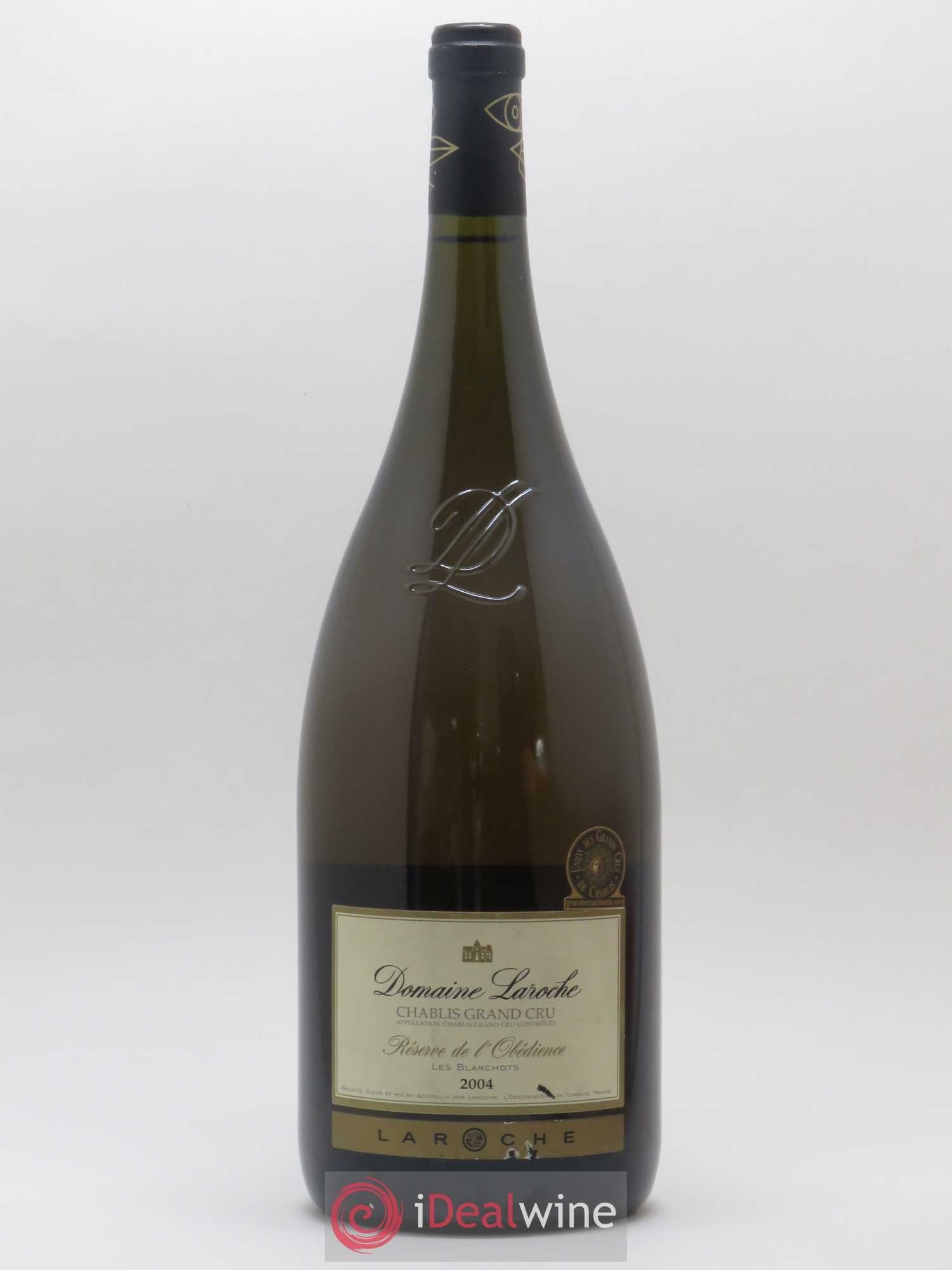 Chablis Grand Cru Les Blanchots - Réserve de l'Obédience Domaine Laroche 2004 - Lot de 1 magnum - 0