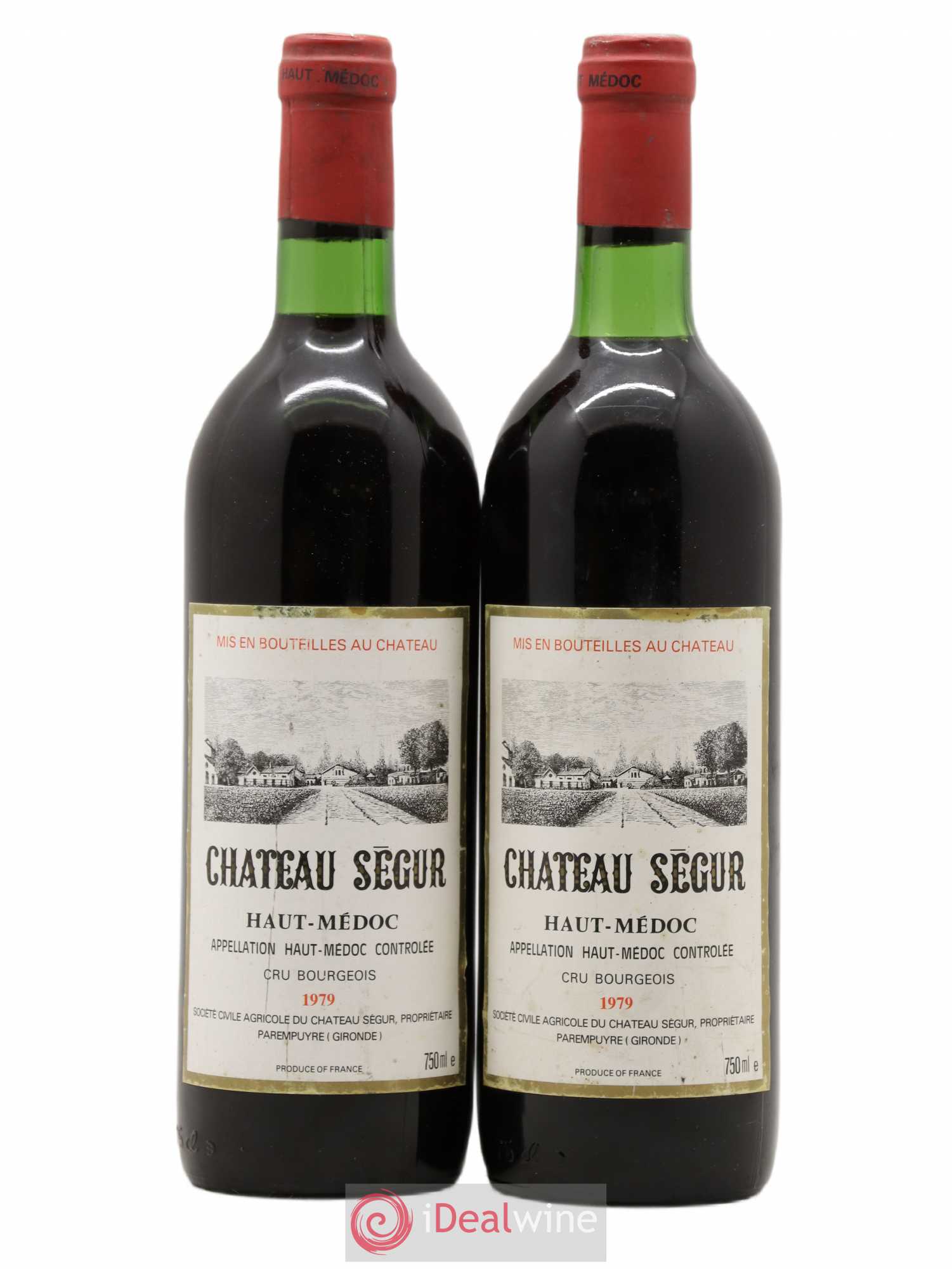 Château Ségur Cru Bourgeois 1979 - Lot de 2 bouteilles - 0