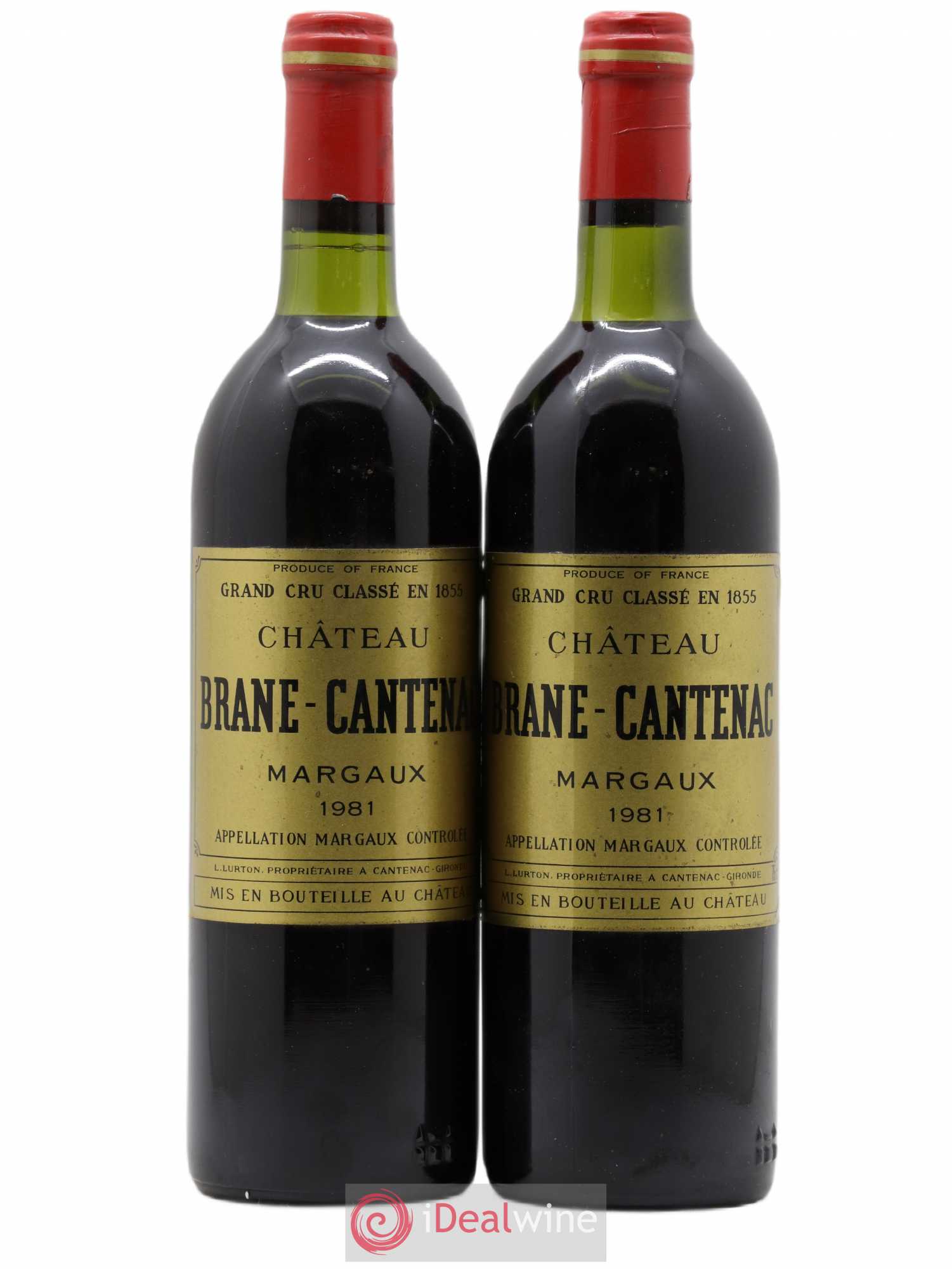 Château Brane Cantenac 2ème Grand Cru Classé 1981 - Lot de 2 bouteilles - 0