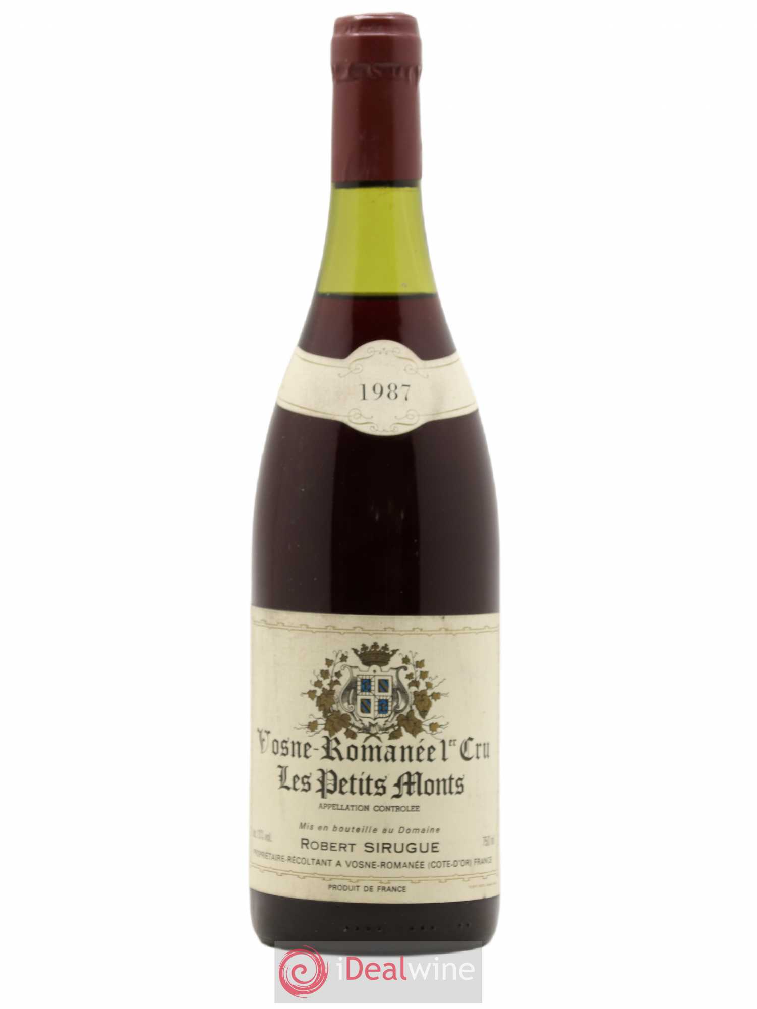 Vosne-Romanée 1er Cru Les Petits Monts Domaine Robert Sirugue 1987 - Posten von 1 Flasche - 0