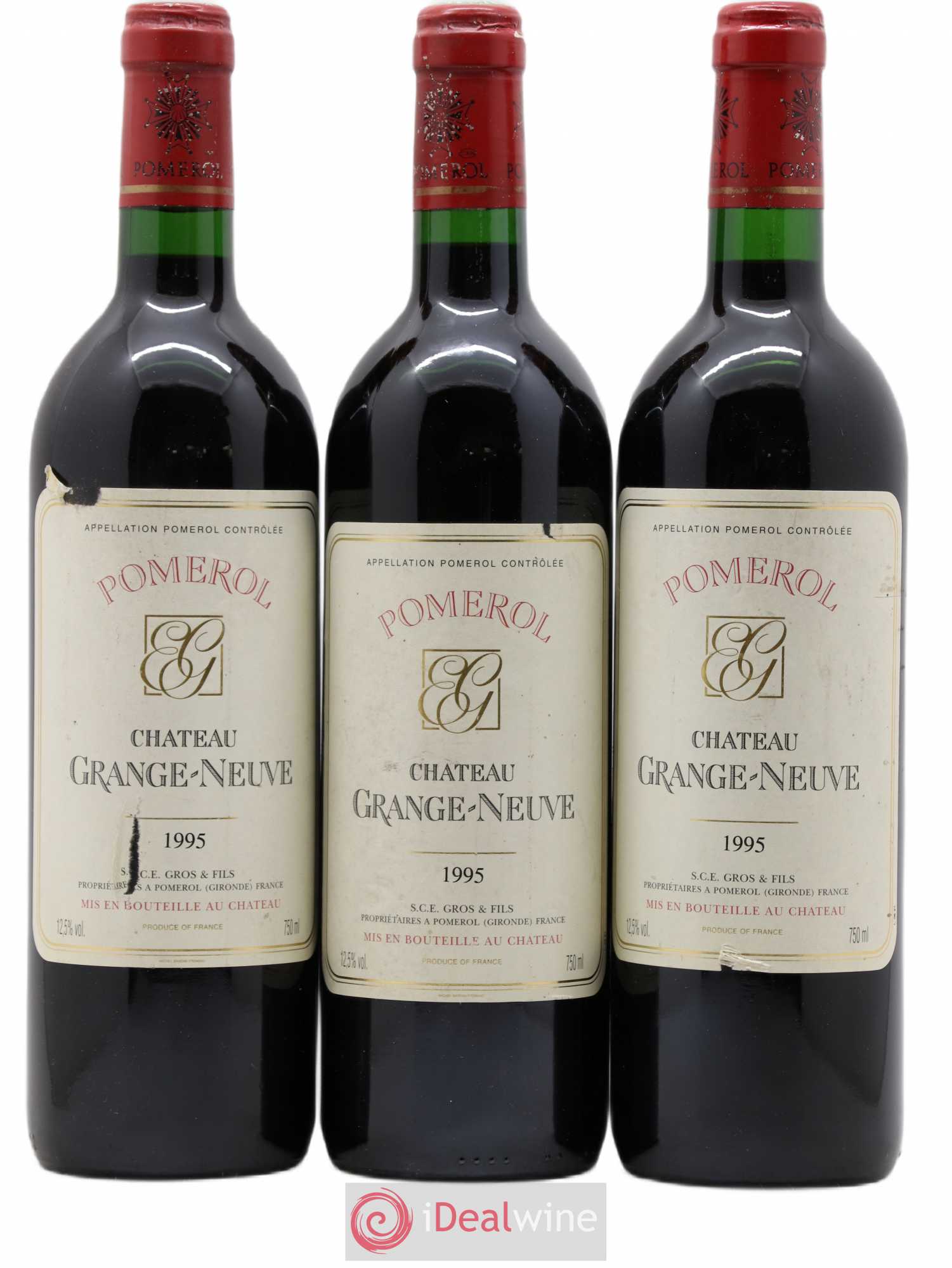 Château Grange-Neuve 1995 - Lot de 3 bouteilles - 0