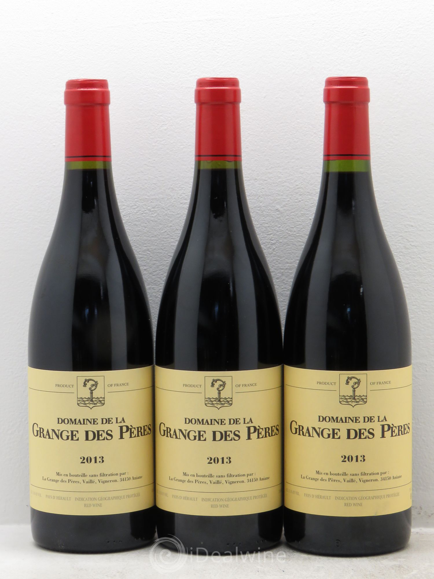 Pays d'Hérault Grange des Pères Laurent Vaillé 2013 - Lot de 3 bouteilles - 0
