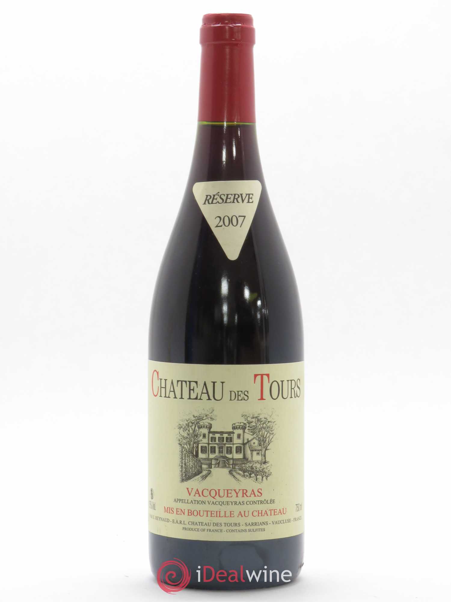 Vacqueyras Château des Tours Emmanuel Reynaud 2007 - Lot de 1 bouteille - 0