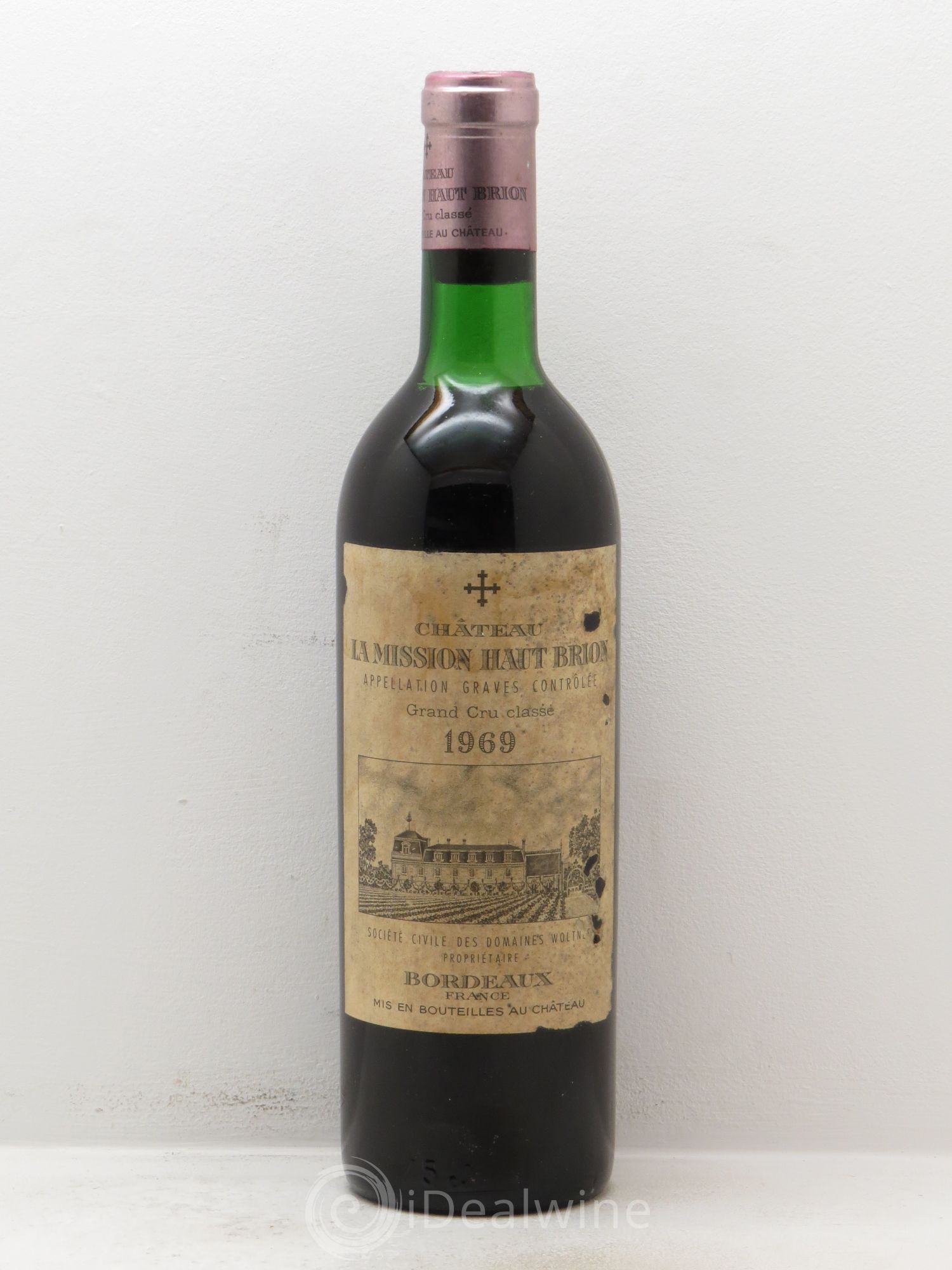 Château la Mission Haut-Brion Cru Classé de Graves 1969 - Lot de 1 bouteille - 0