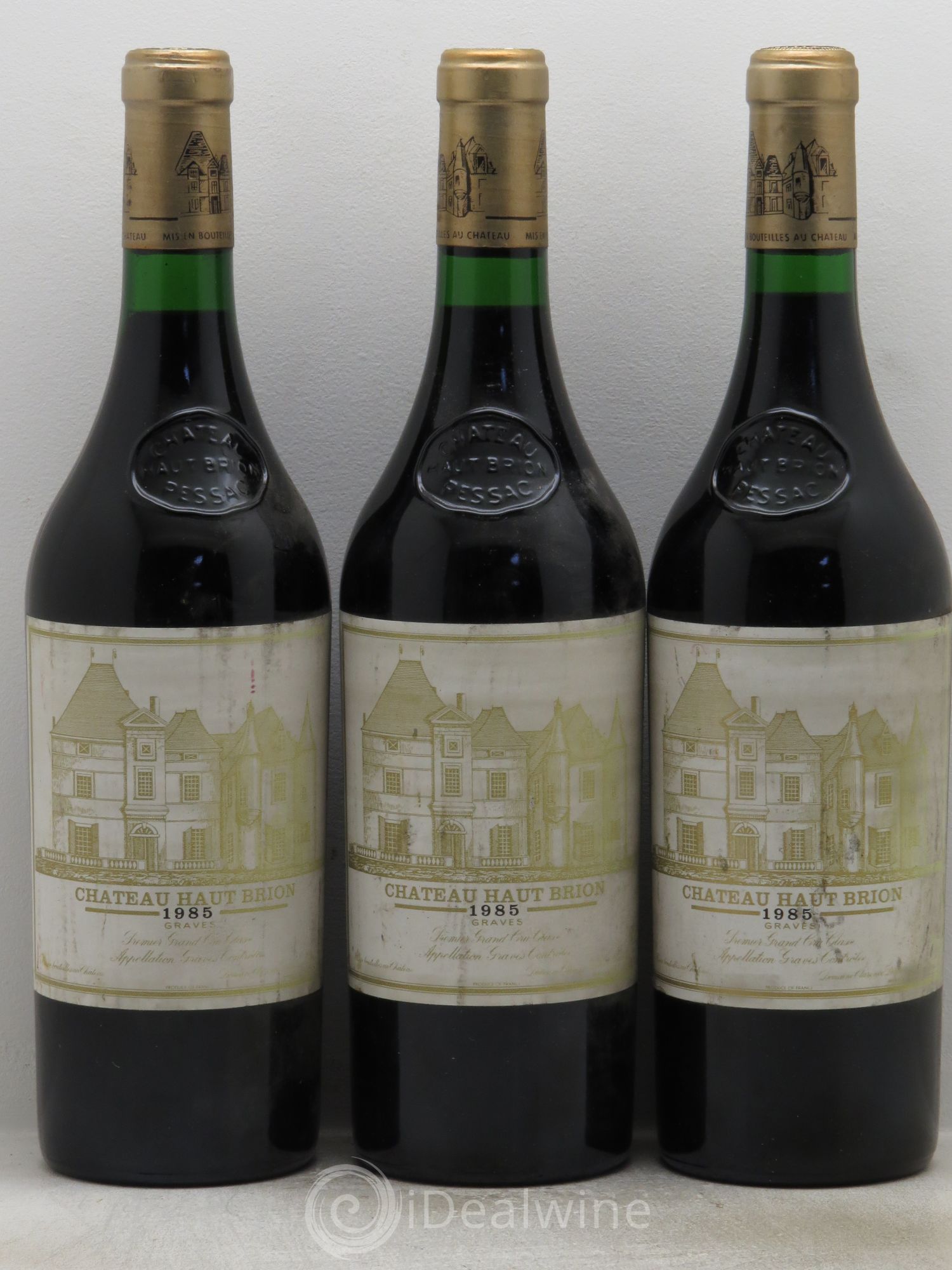 Château Haut Brion 1er Grand Cru Classé 1985 - Lot de 3 bouteilles - 0