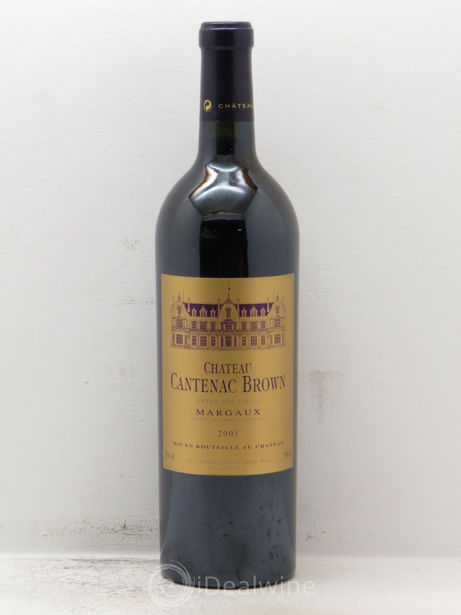 Château Cantenac Brown 3ème Grand Cru Classé 2001 - Lot de 1 bouteille - 0