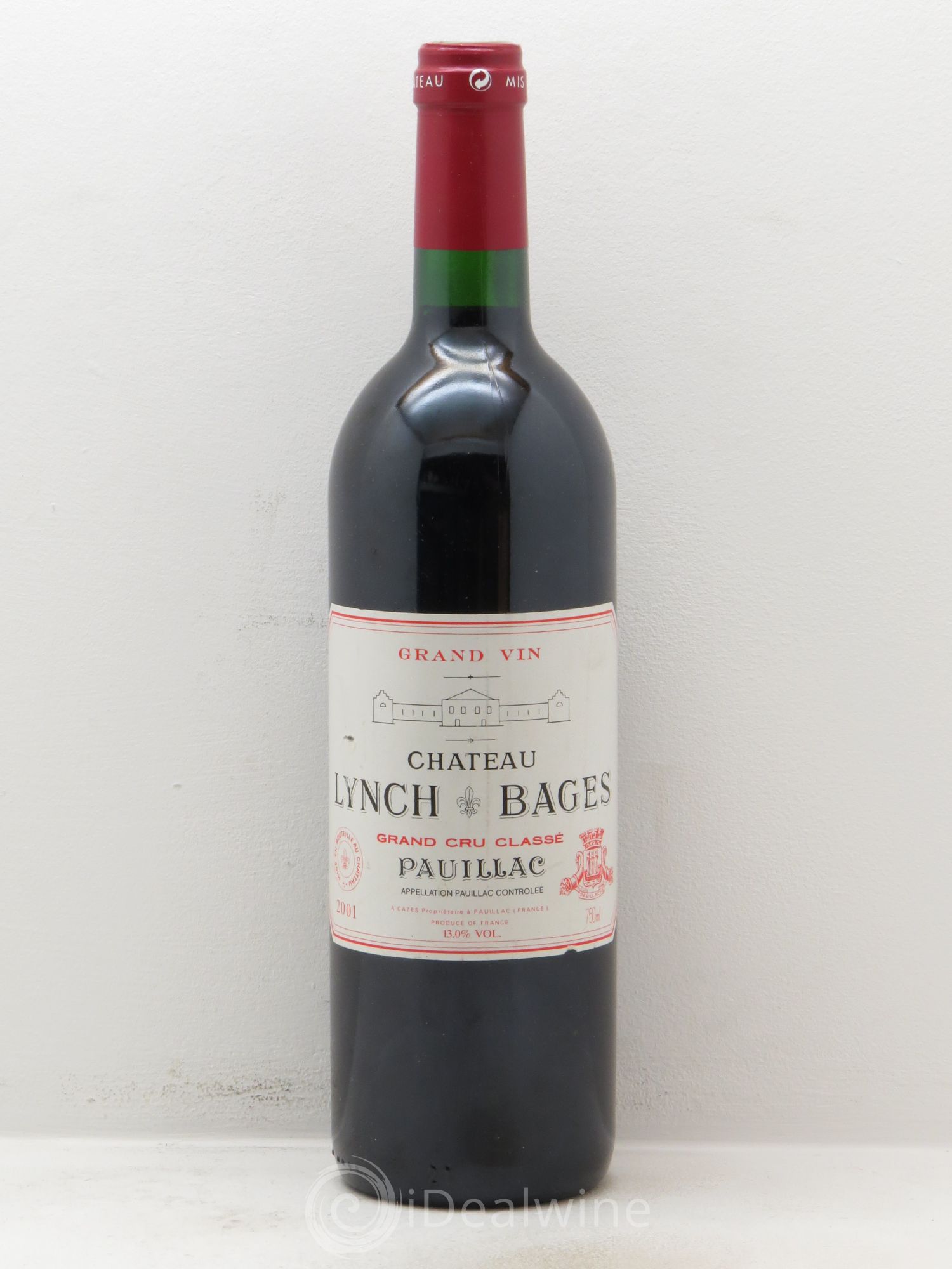 Château Lynch Bages 5ème Grand Cru Classé 2001 - Lot de 1 bouteille - 0