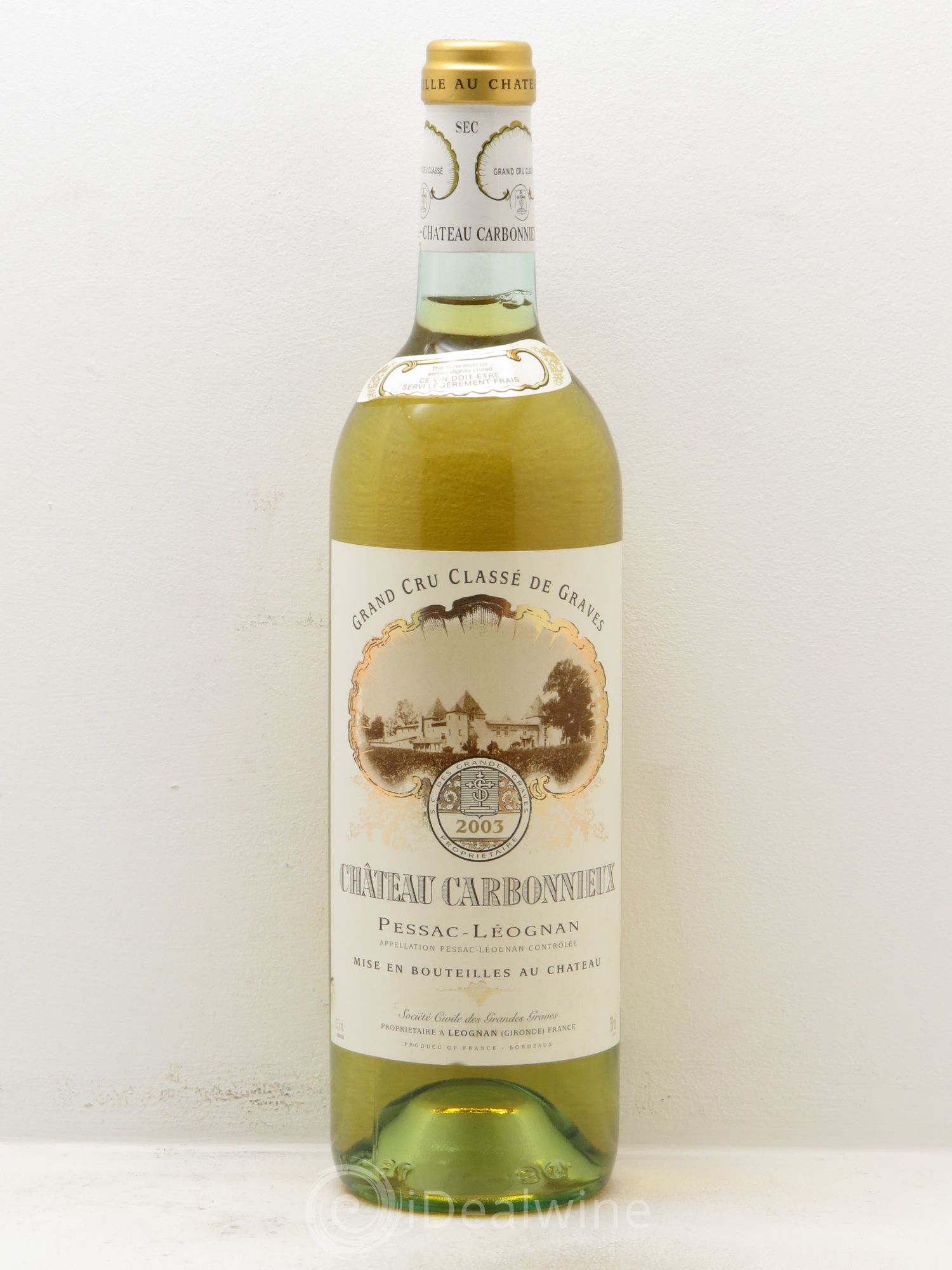 Château Carbonnieux Cru Classé de Graves 2003 - Lot de 1 bouteille - 0