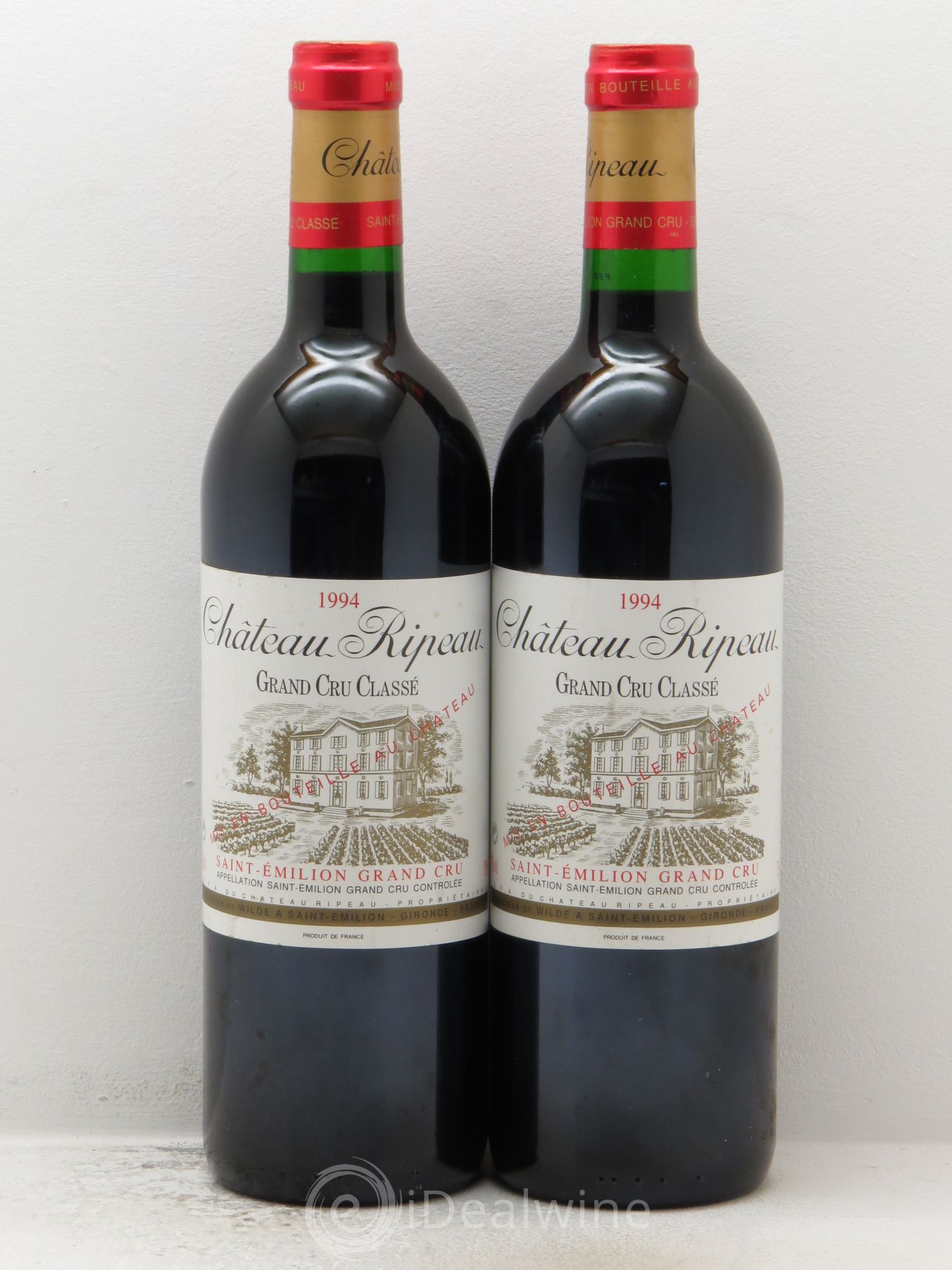Château Ripeau Grand Cru Classé 1994 - Lot de 2 bouteilles - 0