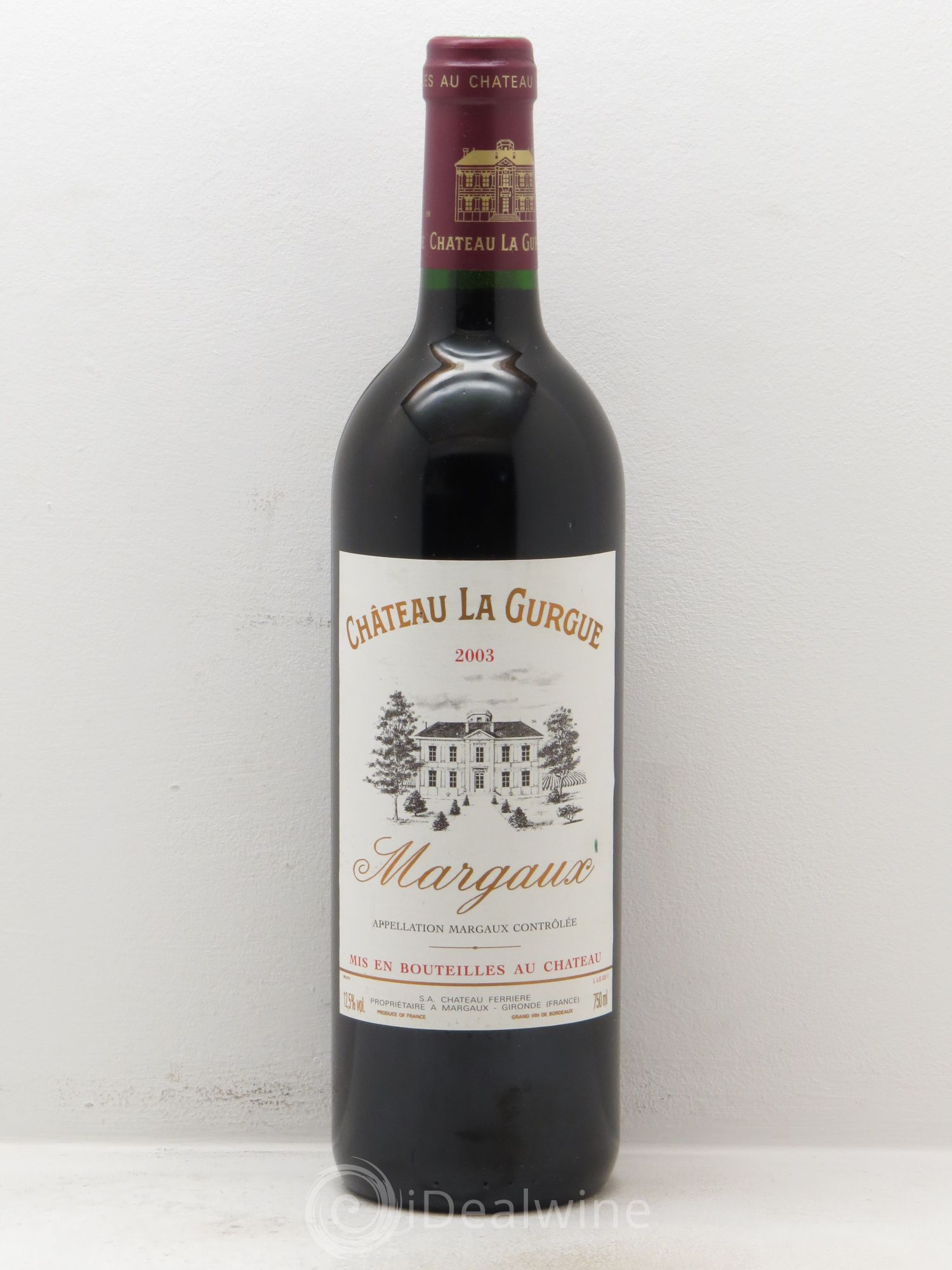 Château la Gurgue Cru Bourgeois 2003 - Lot de 1 bouteille - 0