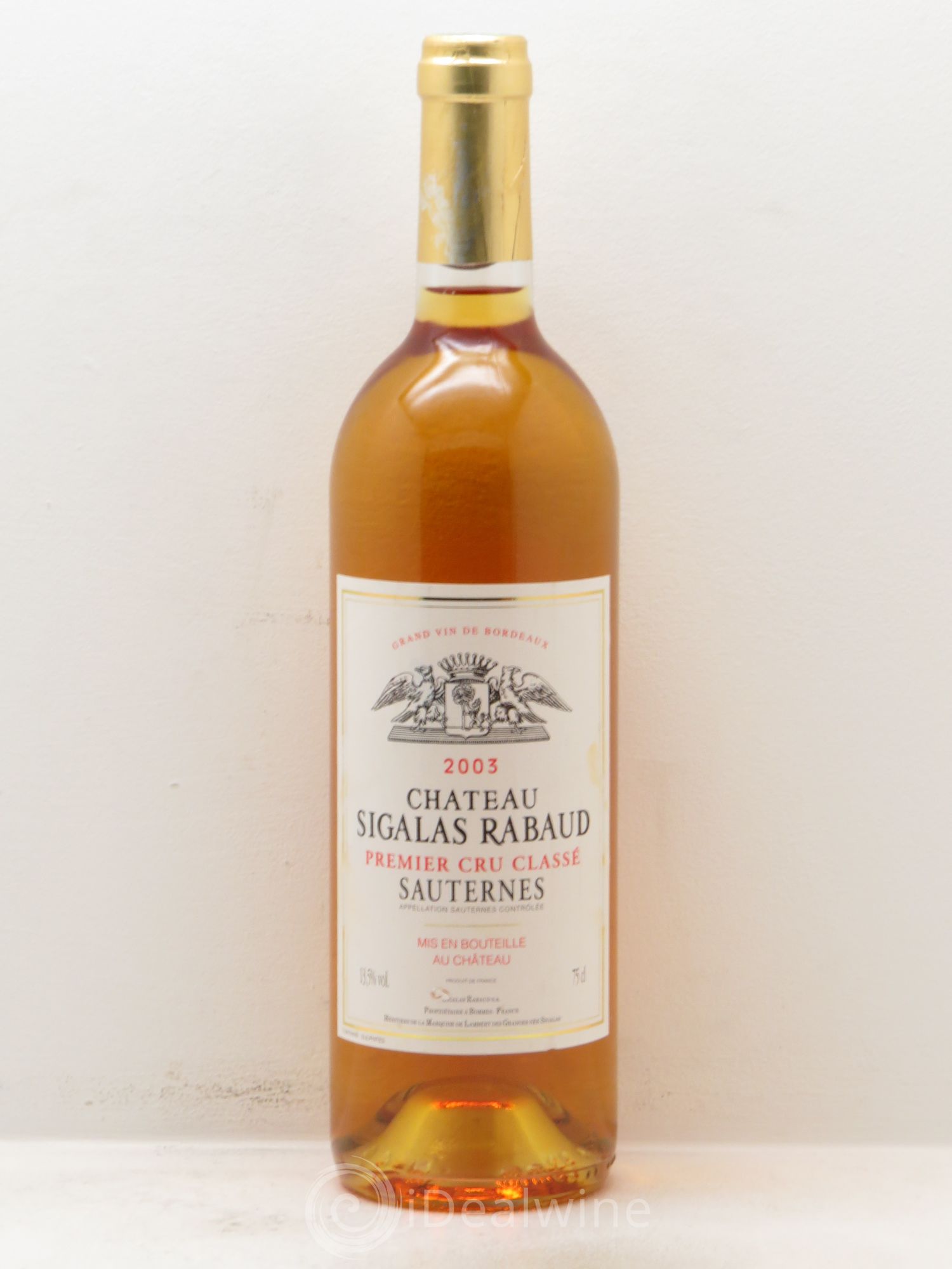 Château Sigalas Rabaud 1er Grand Cru Classé 2003 - Lotto di 1 bottiglia - 0