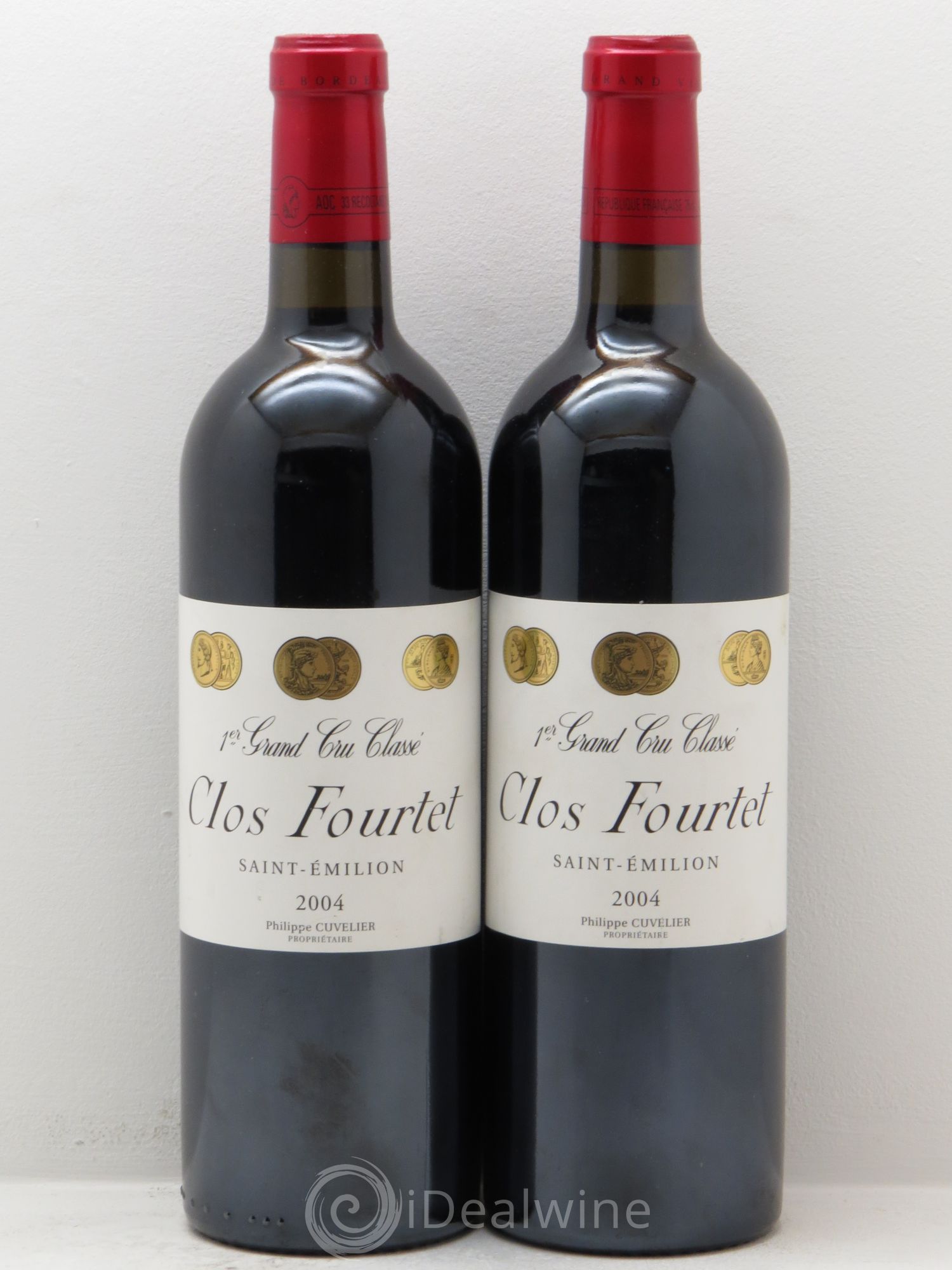 Clos Fourtet 1er Grand Cru Classé B 2004 - Lot de 2 bouteilles - 0