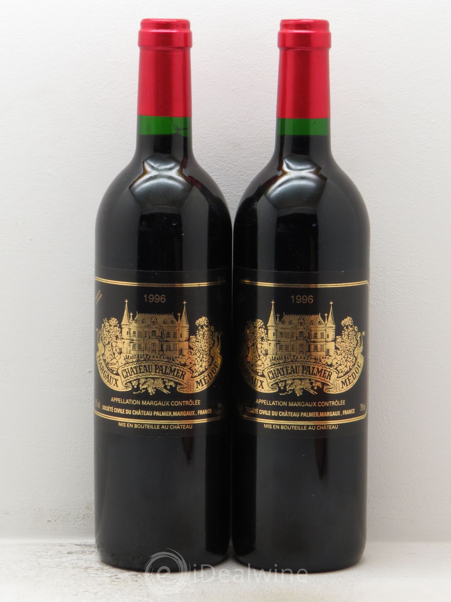 Château Palmer 3ème Grand Cru Classé 1996 - Lot de 2 bouteilles - 0