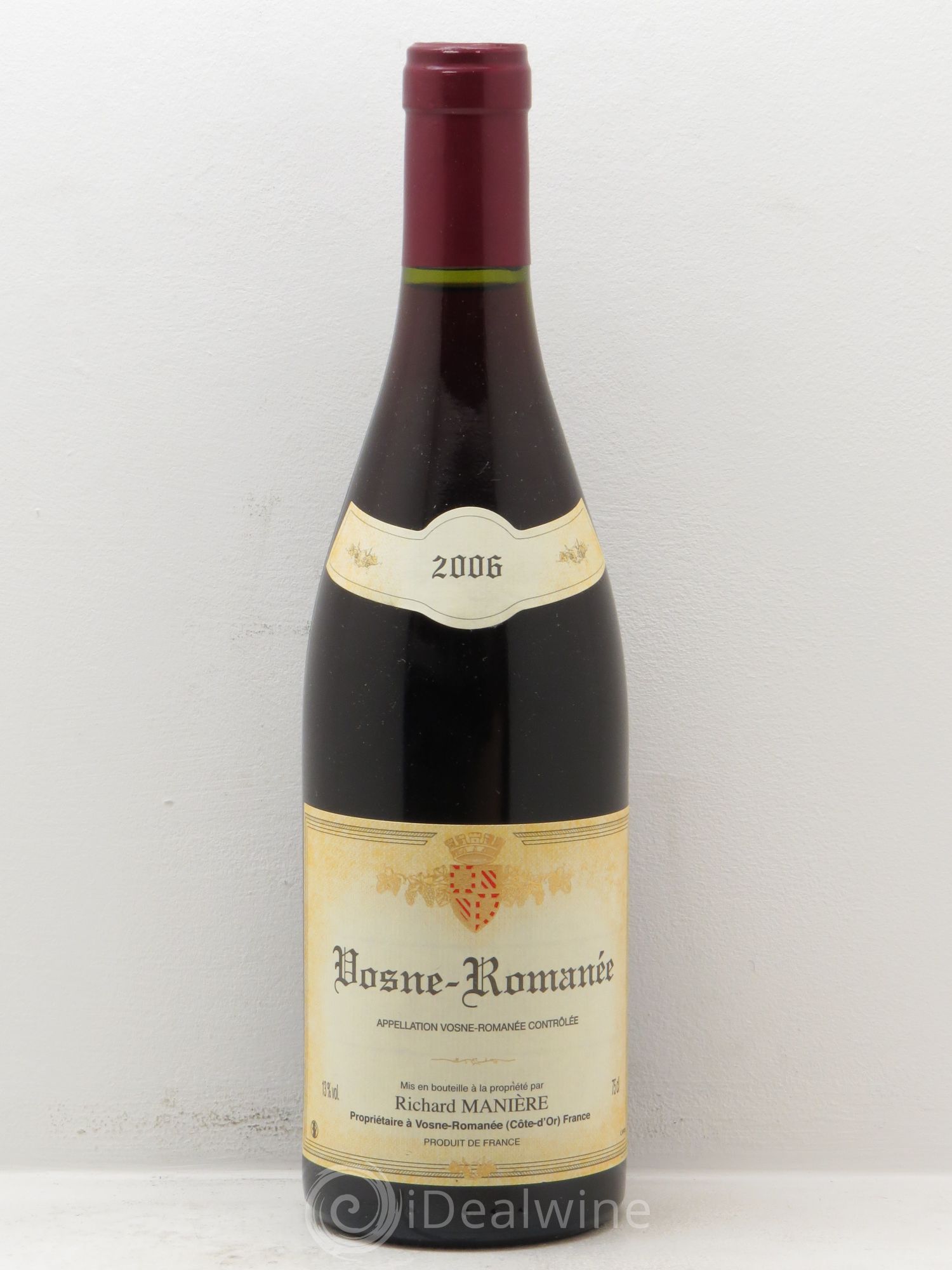 Vosne-Romanée Richard Manière 2006 - Lot de 1 bouteille - 0