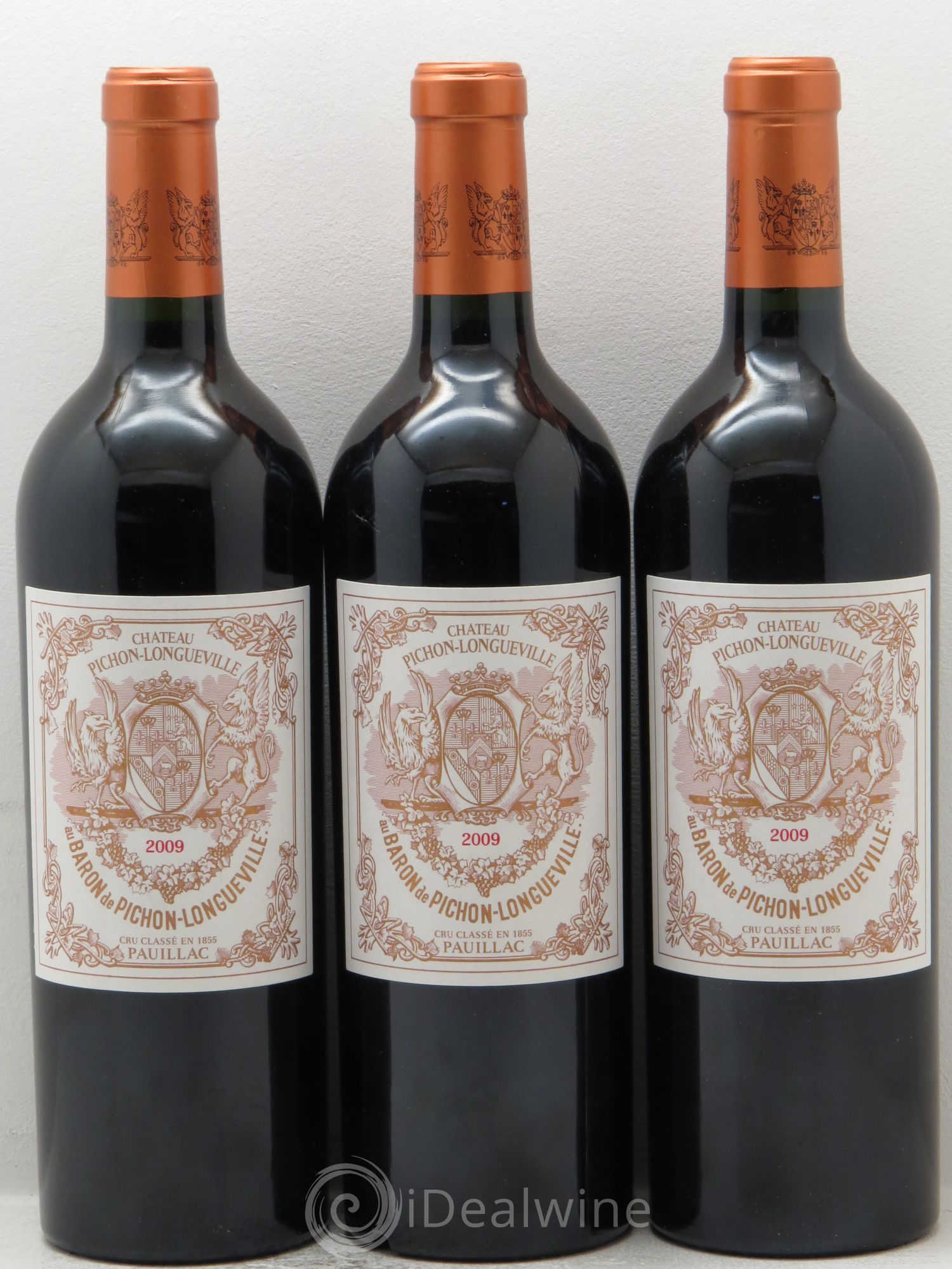 Pichon Longueville Baron 2ème Grand Cru Classé 2009 - Lot de 3 bouteilles - 0