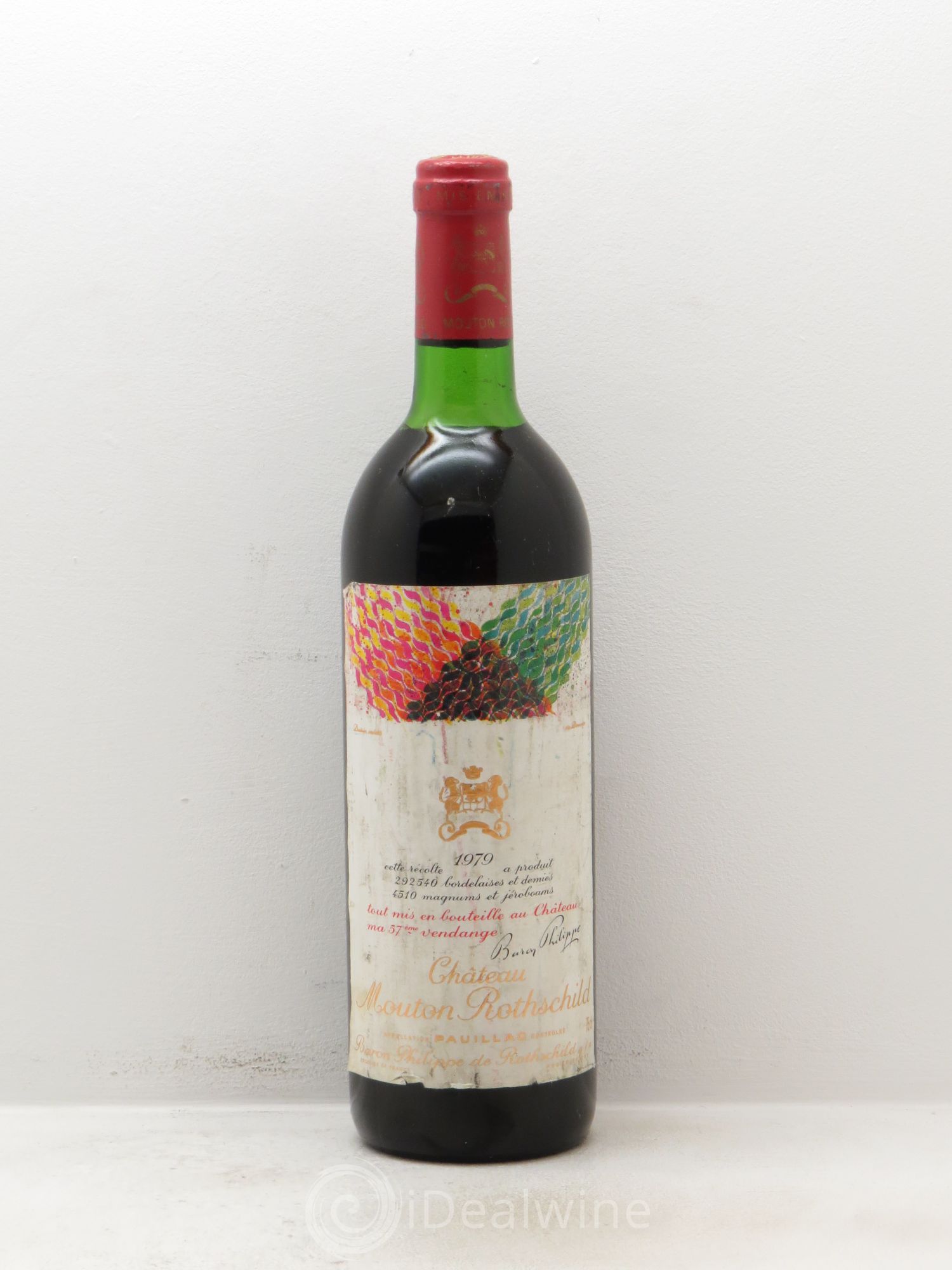 Château Mouton Rothschild 1er Grand Cru Classé 1979 - Lot de 1 bouteille - 0