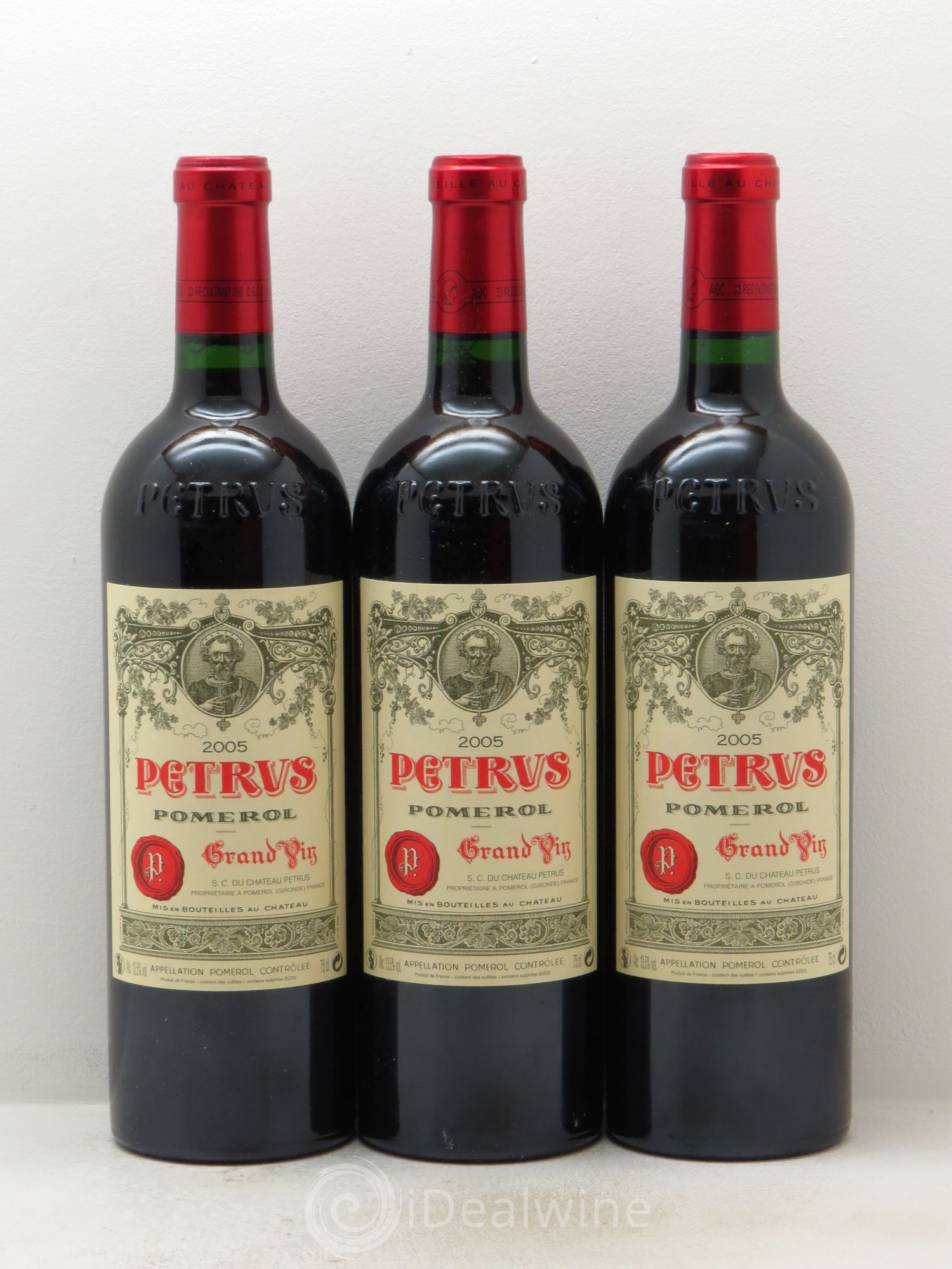 Petrus 2005 - Lot de 3 bouteilles - 0