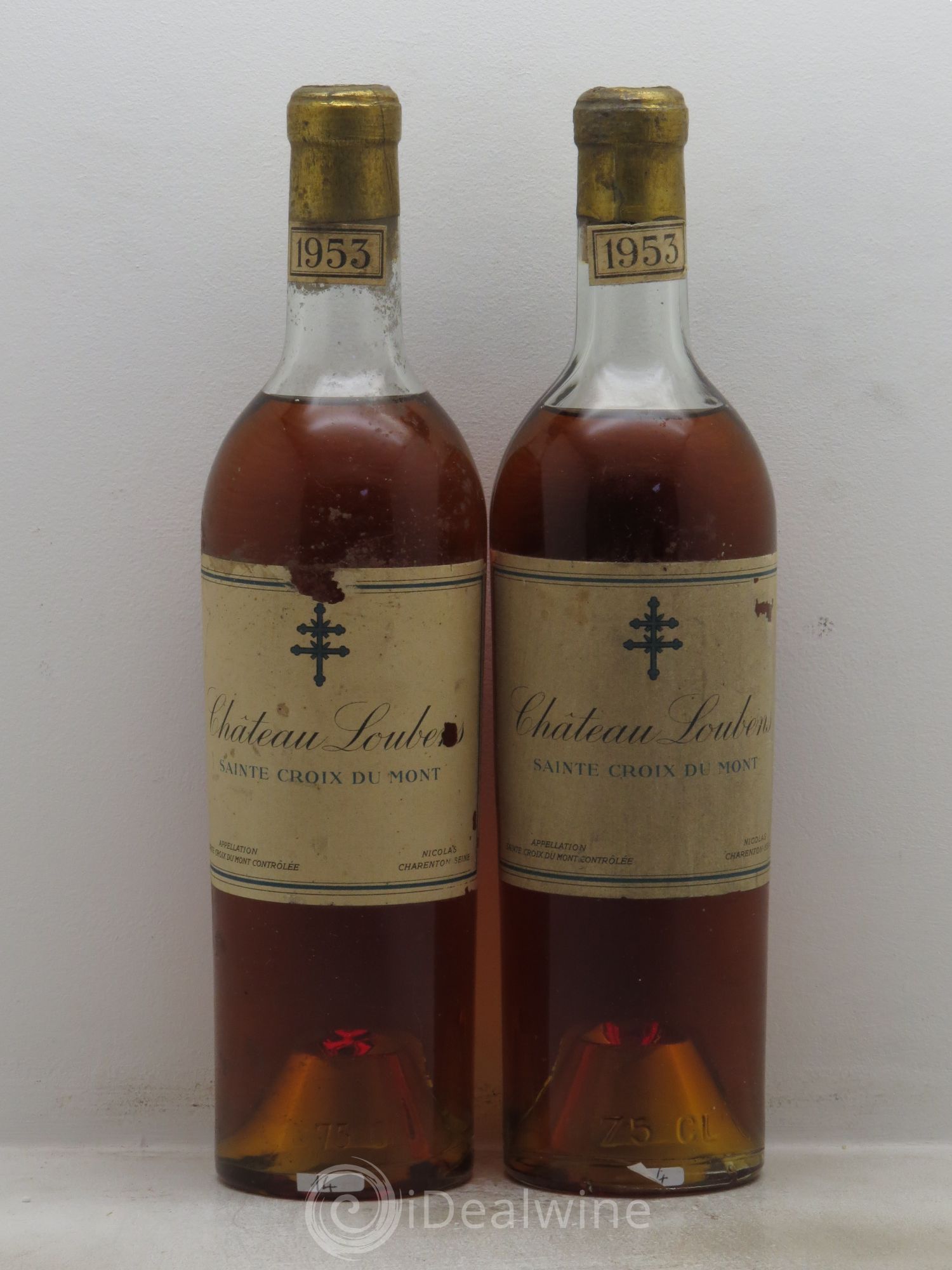Château Loubens 1953 - Lotto di 2 bottiglie - 0