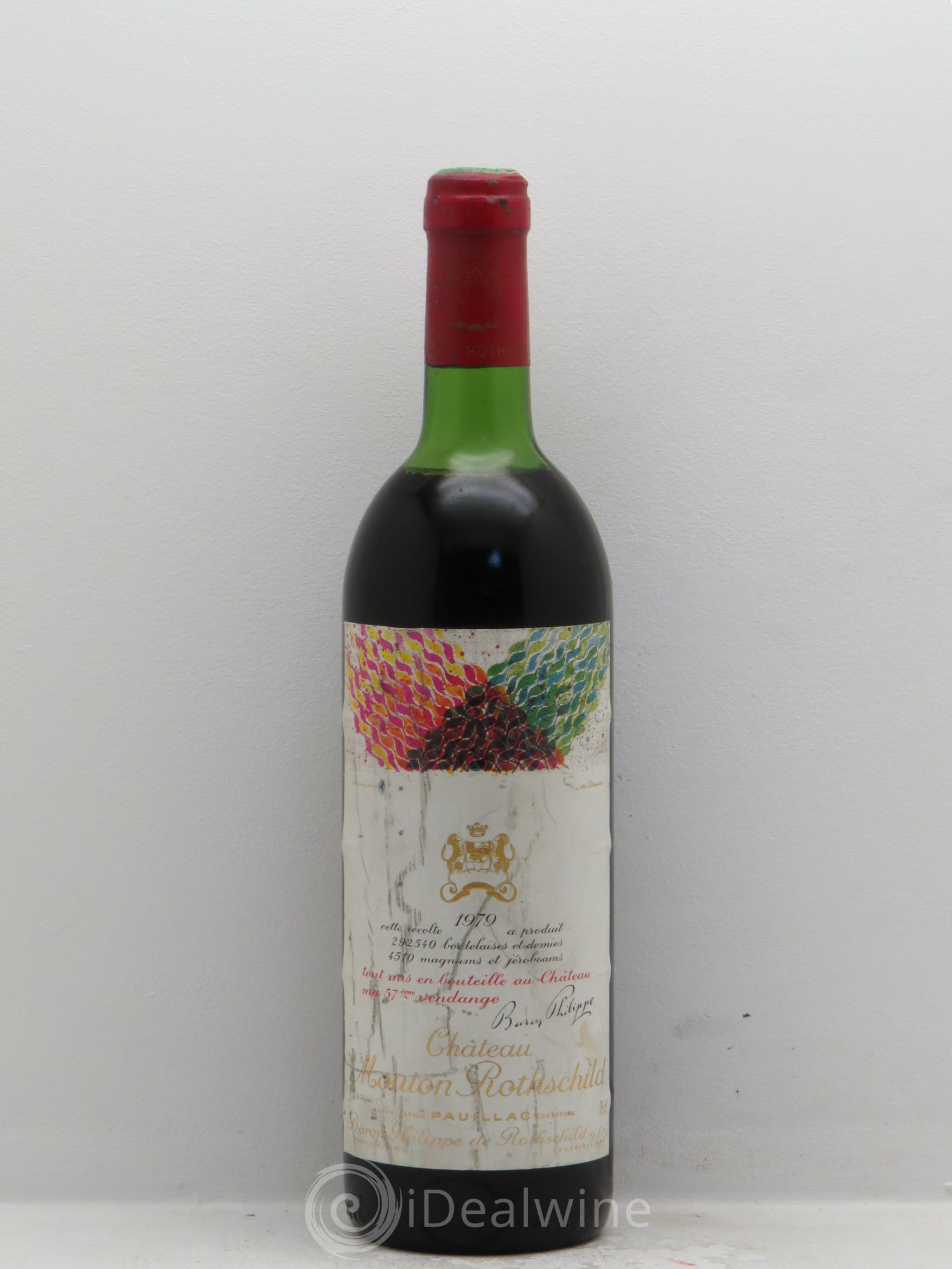 Château Mouton Rothschild 1er Grand Cru Classé 1979 - Lot de 1 bouteille - 0