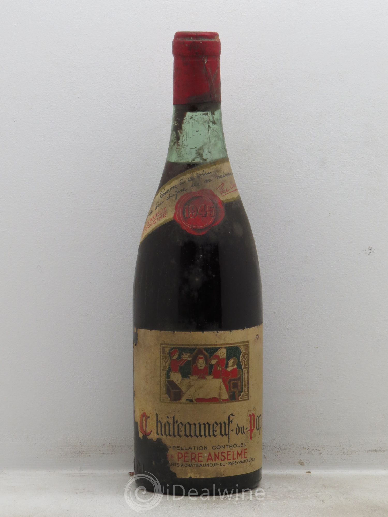 Châteauneuf-du-Pape P.Anselm 1945 - Lot de 1 bouteille - 0