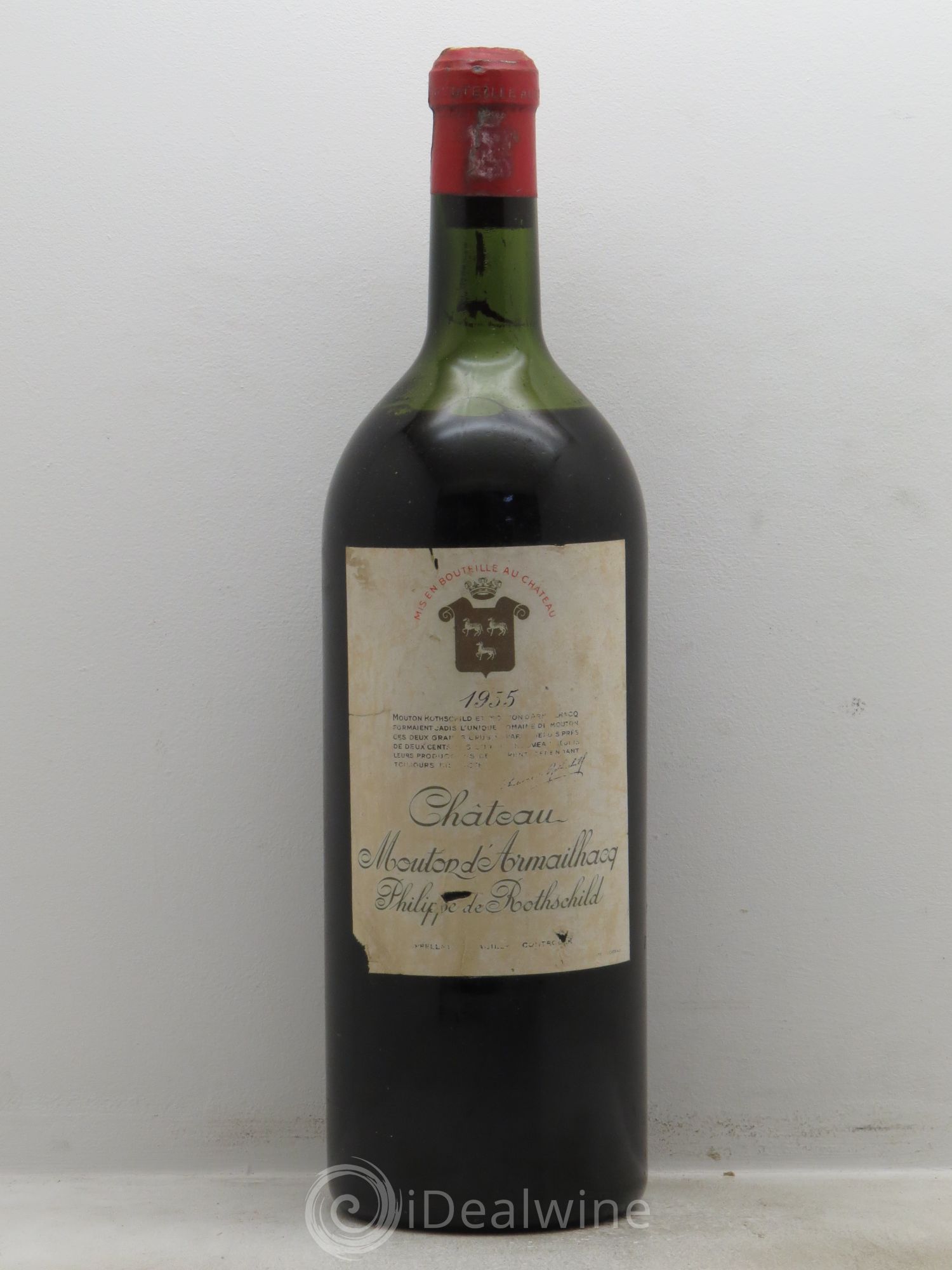 Château d' Armailhac - Mouton Baron(ne) Philippe 5ème Grand Cru Classé 1955 - Lot de 1 magnum - 0