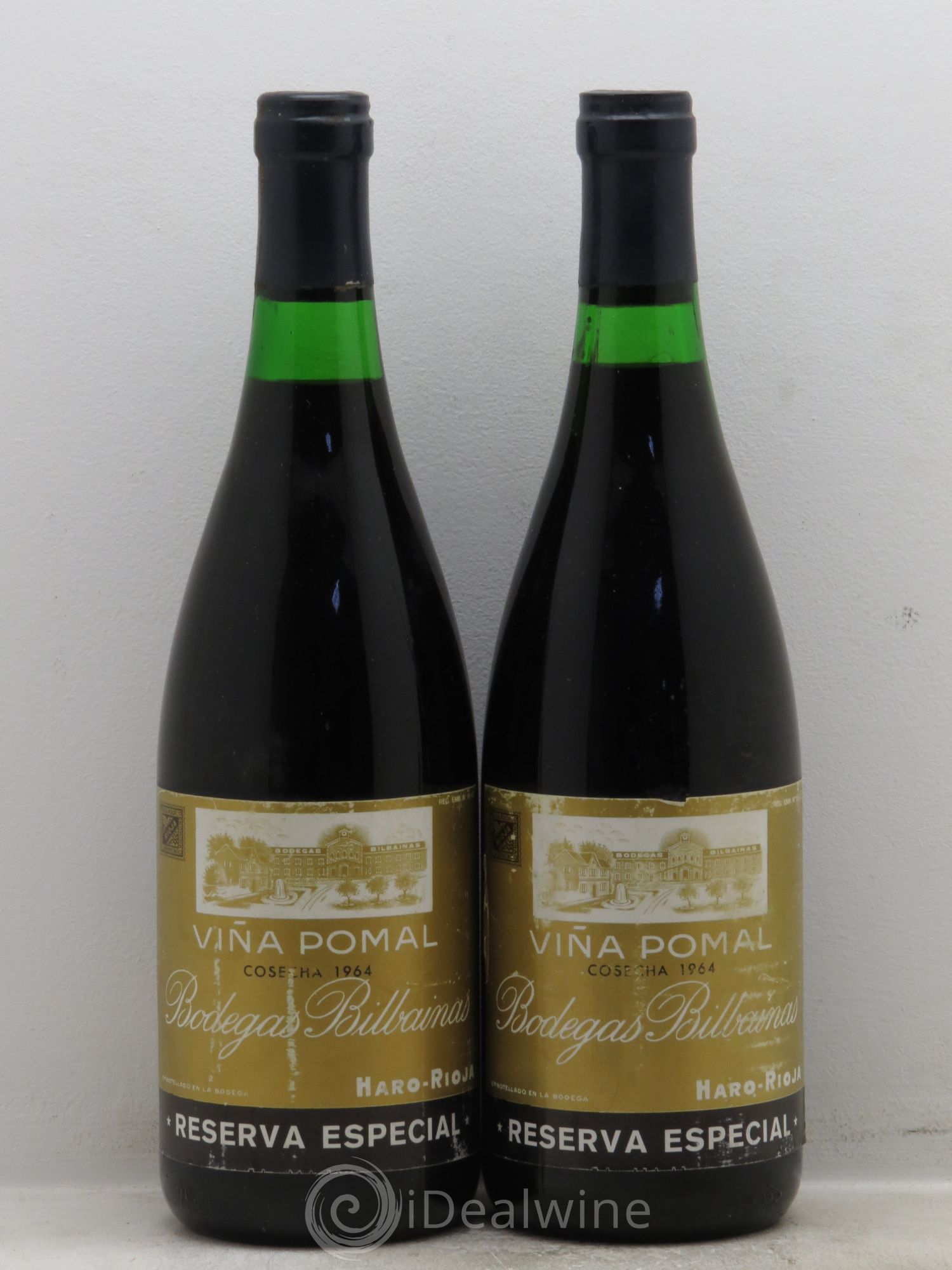 Rioja DOCA Vina Pomal Riserva Especial Bodegas Billaunas 1964 - Lot de 2 bouteilles - 0