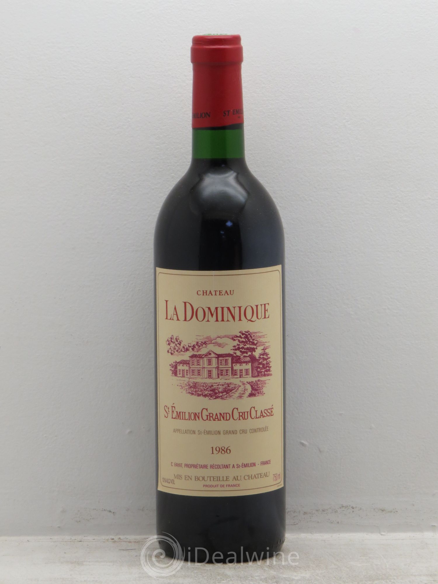 Château la Dominique Grand Cru Classé 1986 - Lot de 1 bouteille - 0