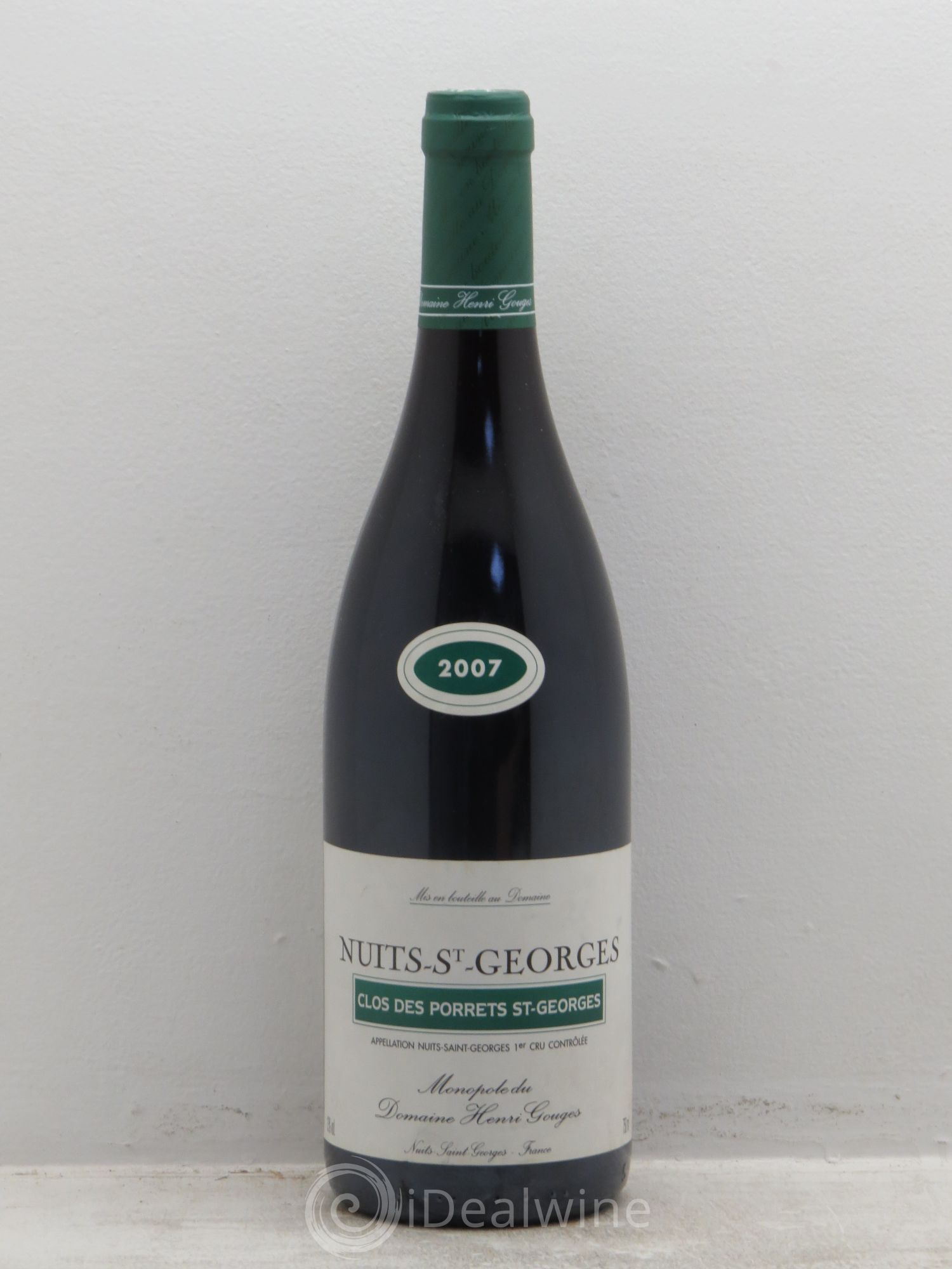 Nuits-Saint-Georges 1er Cru Clos des Porrets St Georges Henri Gouges 2007 - Lot de 1 bouteille - 0