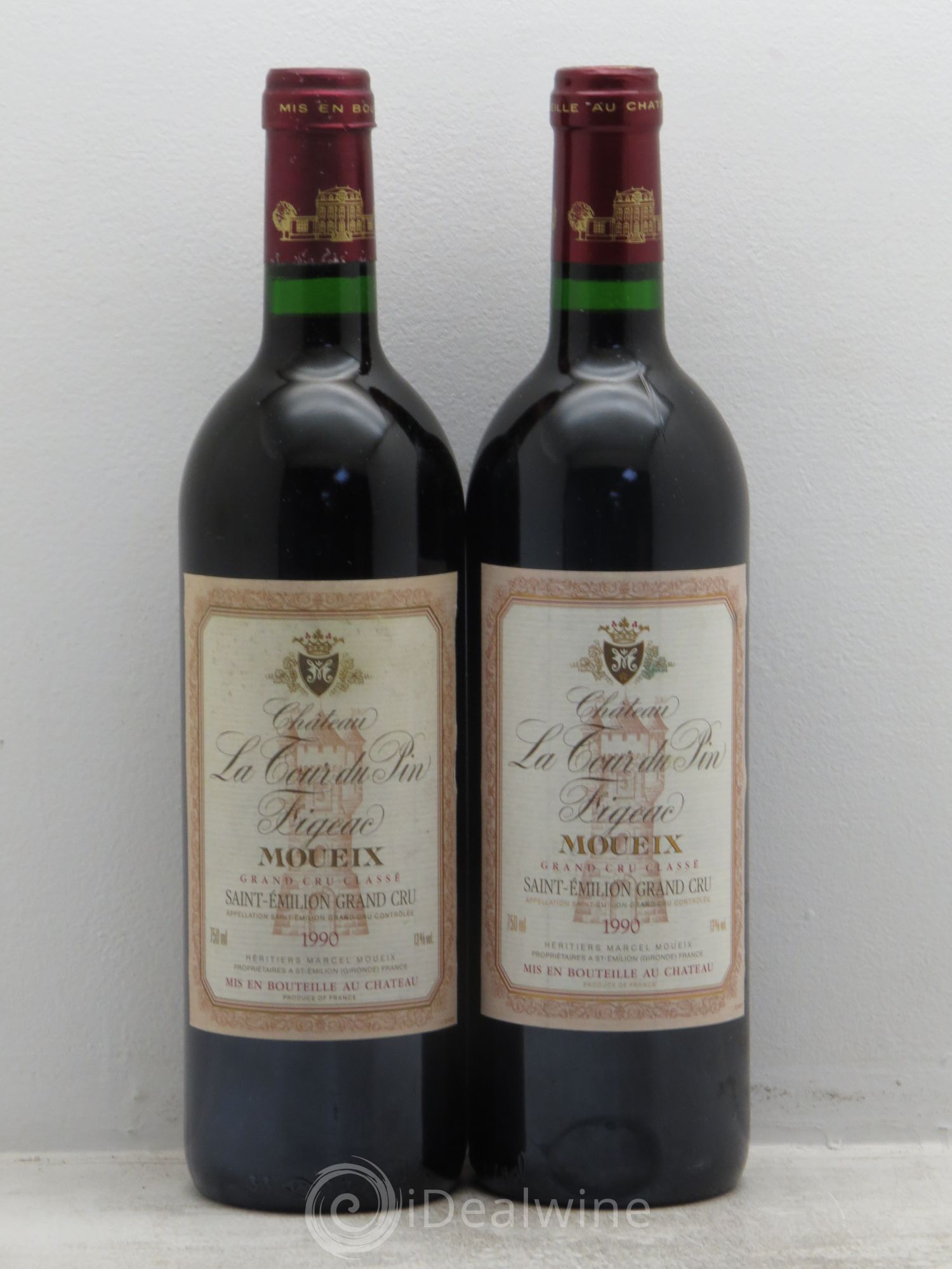 Château la Tour du Pin Figeac 1990 - Lot de 2 bouteilles - 0