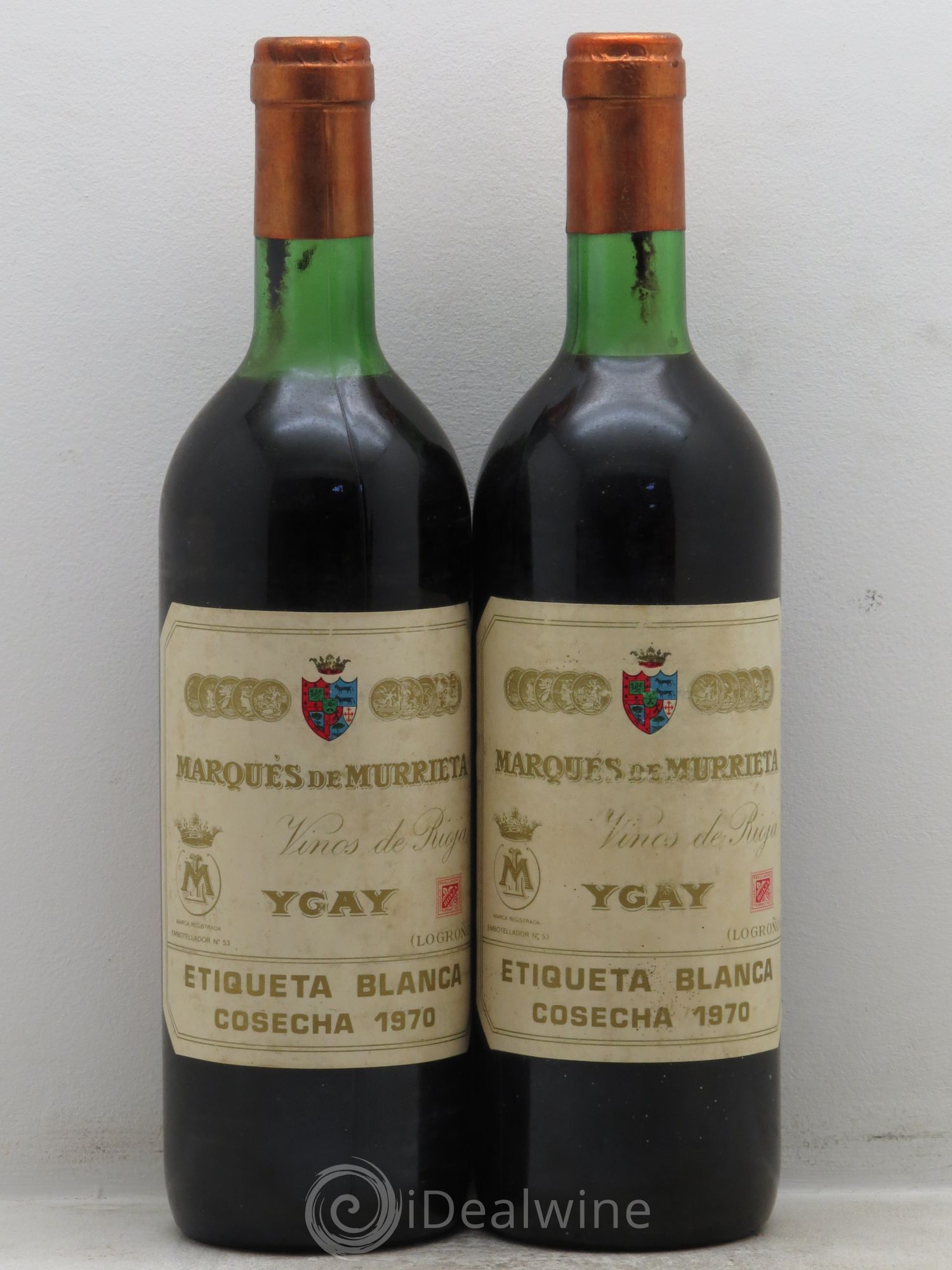 Rioja DOCA Cosecha de Familia Marques de Murrieta 1970 - Lotto di 2 bottiglie - 0