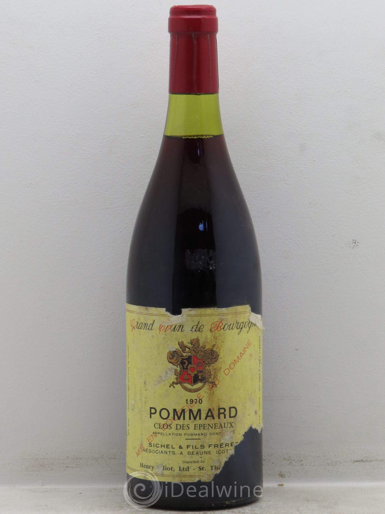 Pommard 1er Cru Clos des Epeneaux - Domaine Sichel 1970 - Posten von 1 Flasche - 0
