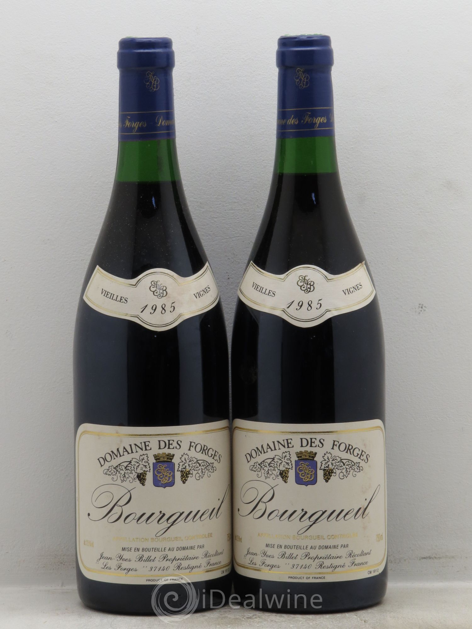 Bourgueil Vieilles Vignes - Domaine des Forges 1985 - Posten von 2 Flaschen - 0