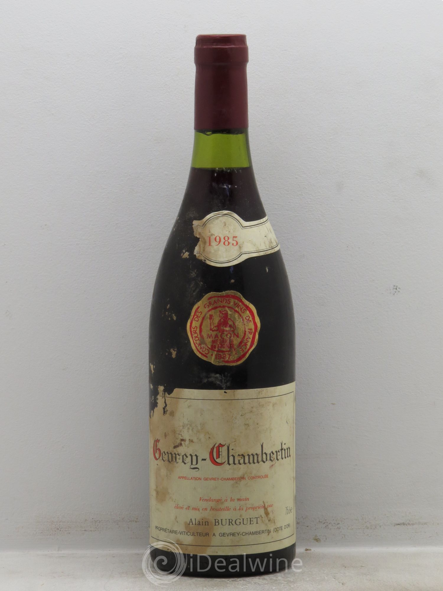 Gevrey-Chambertin Domaine Alain Burguet 1985 - Lot de 1 bouteille - 0