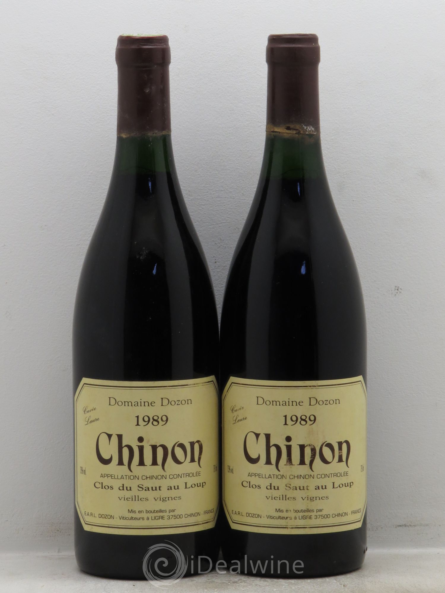 Chinon Cuvée Alexandre Vieilles Vignes Clos du Saut au Loup Domaine Dozon 1989 - Posten von 2 Flaschen - 0