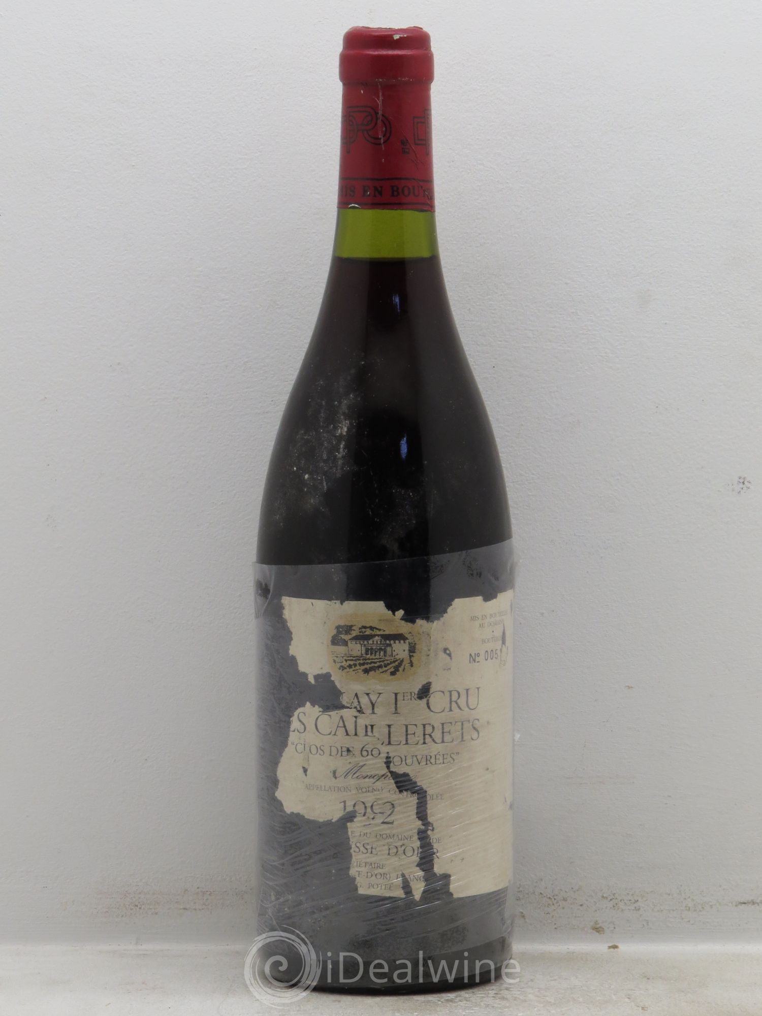 Volnay 1er Cru Clos des 60 ouvrées La Pousse d'Or (Domaine de) 1992 - Lot de 1 bouteille - 0