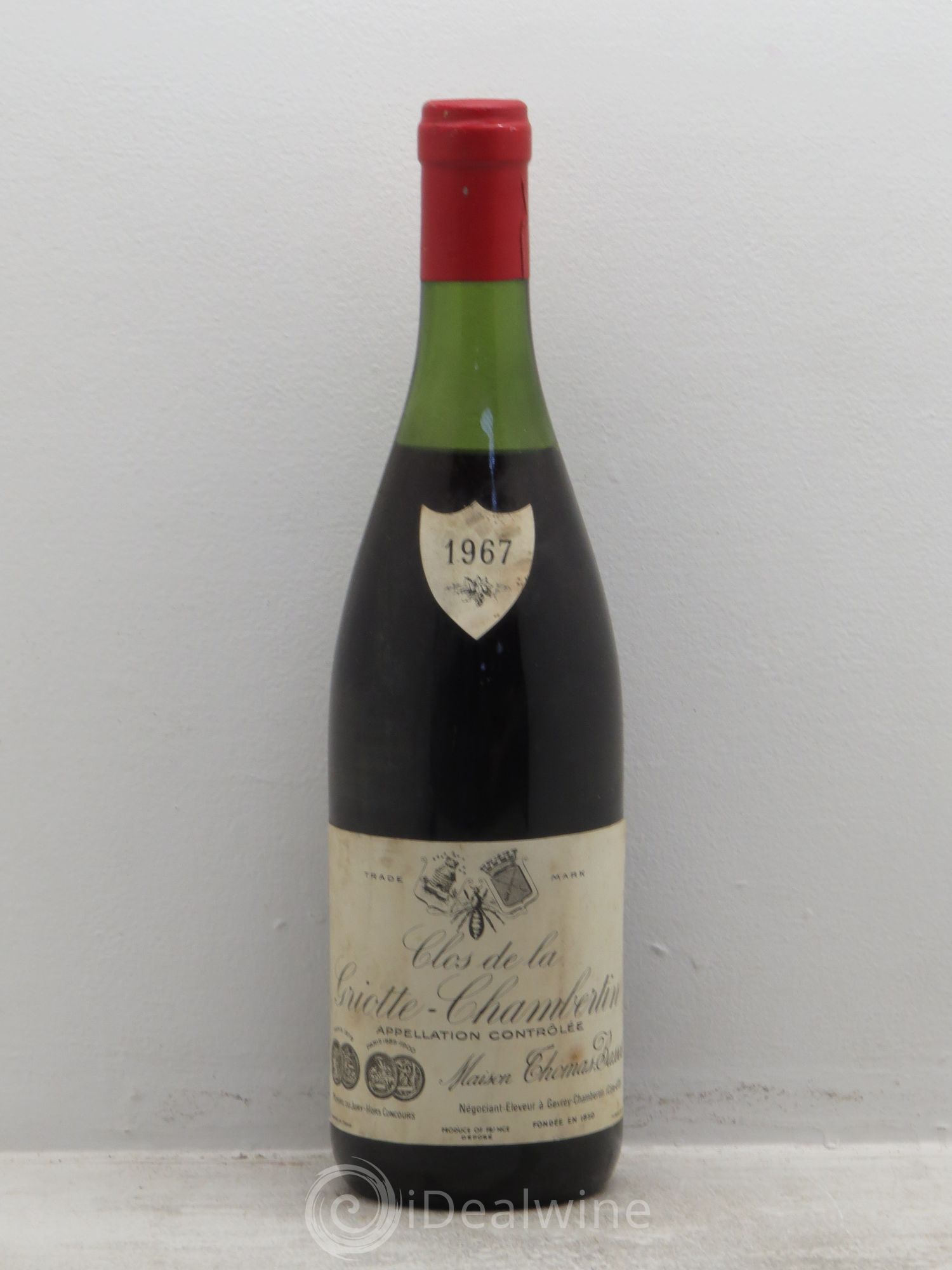 Griotte-Chambertin Grand Cru Clos de la Griotte Chambertin Thomas Bassot 1967 - Posten von 1 Flasche - 0