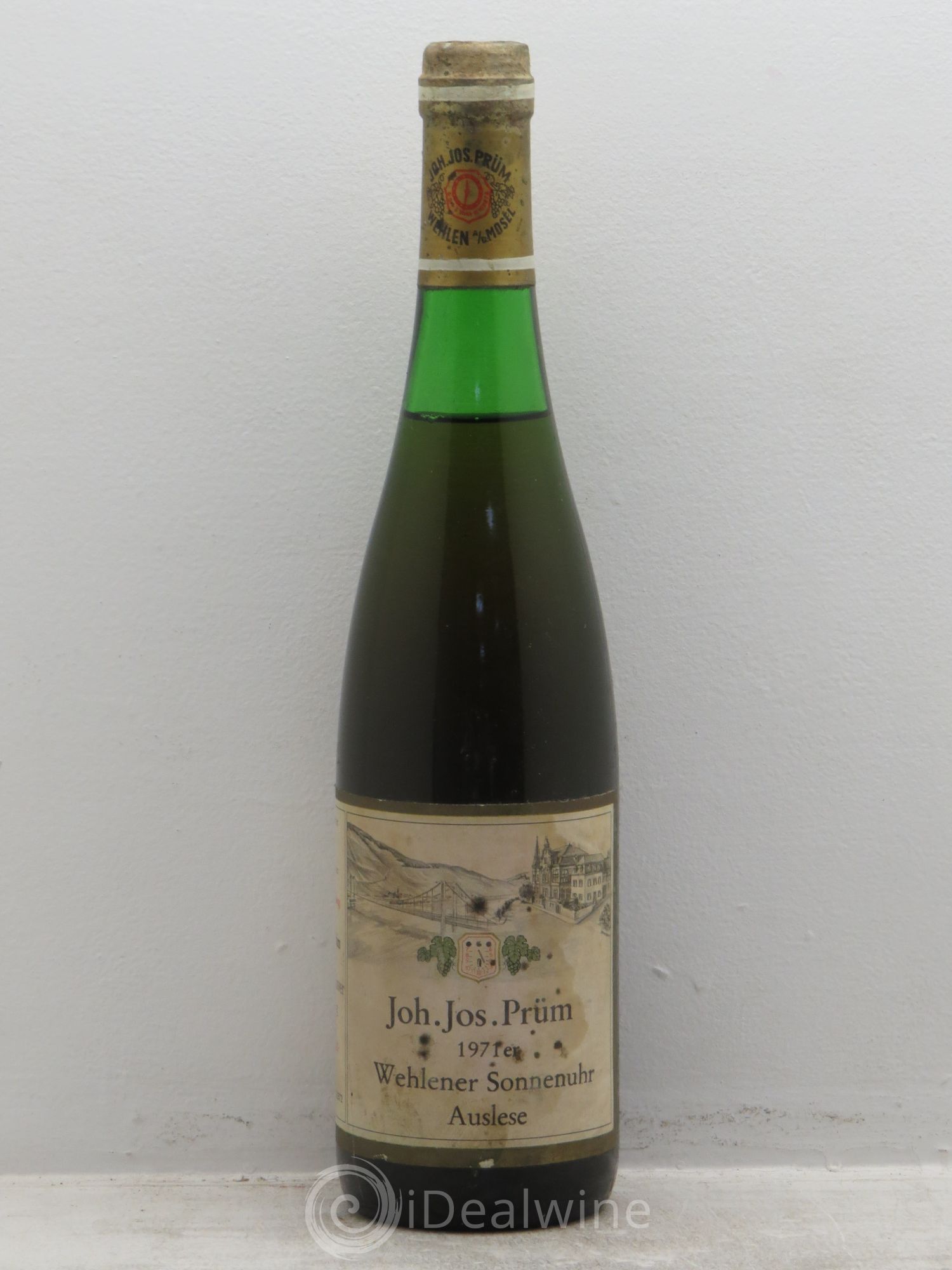 Riesling Joh. Jos. Prum Wehlener Sonnenuhr Auslese Goldkapsel 1971 - Lot de 1 bouteille - 0